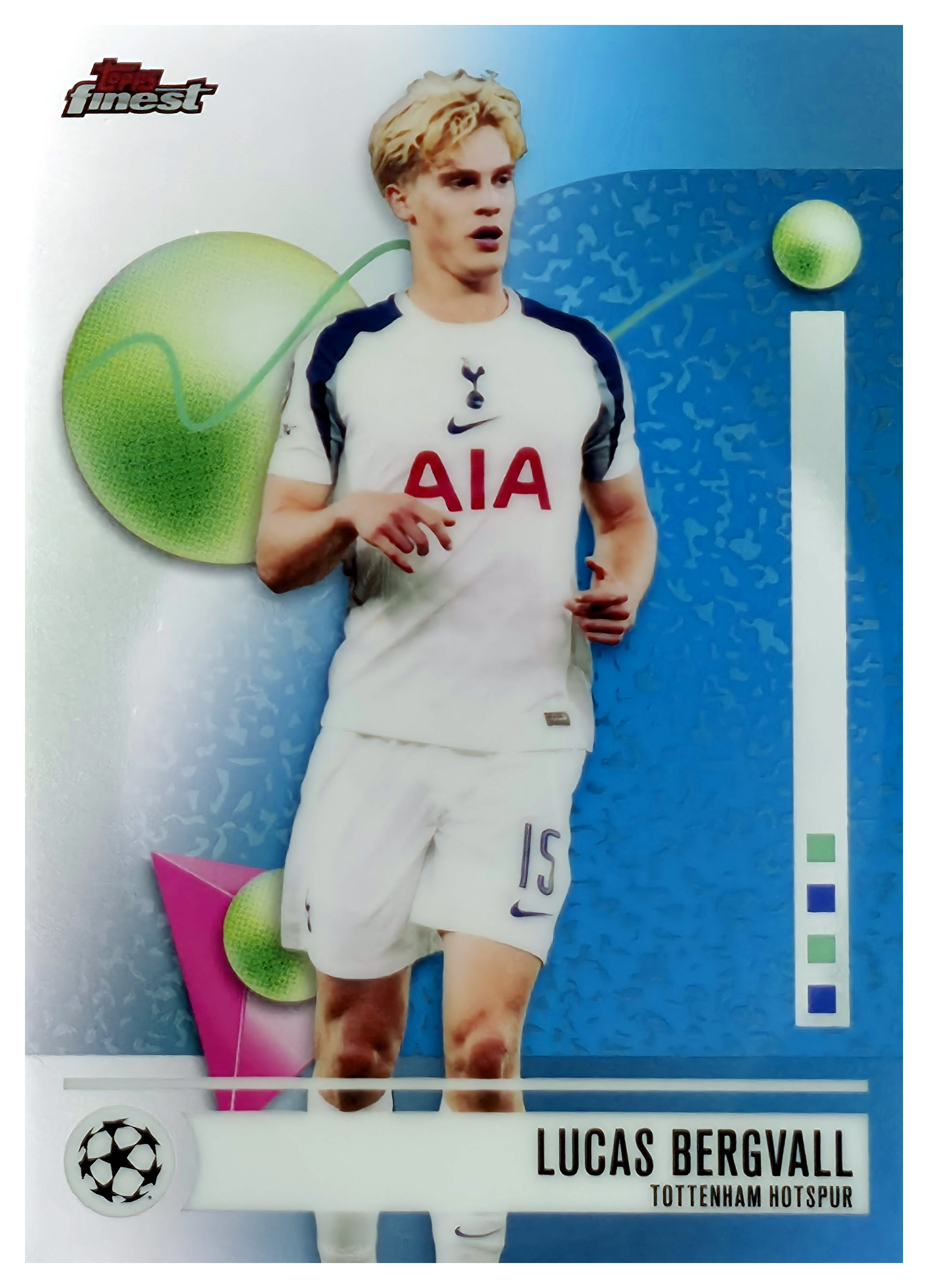 Lucas Bergvall - Topps Finest UEFA Club Competitions Base Set 2025-26, Nr. 114 (Art.-Nr. SG108136)