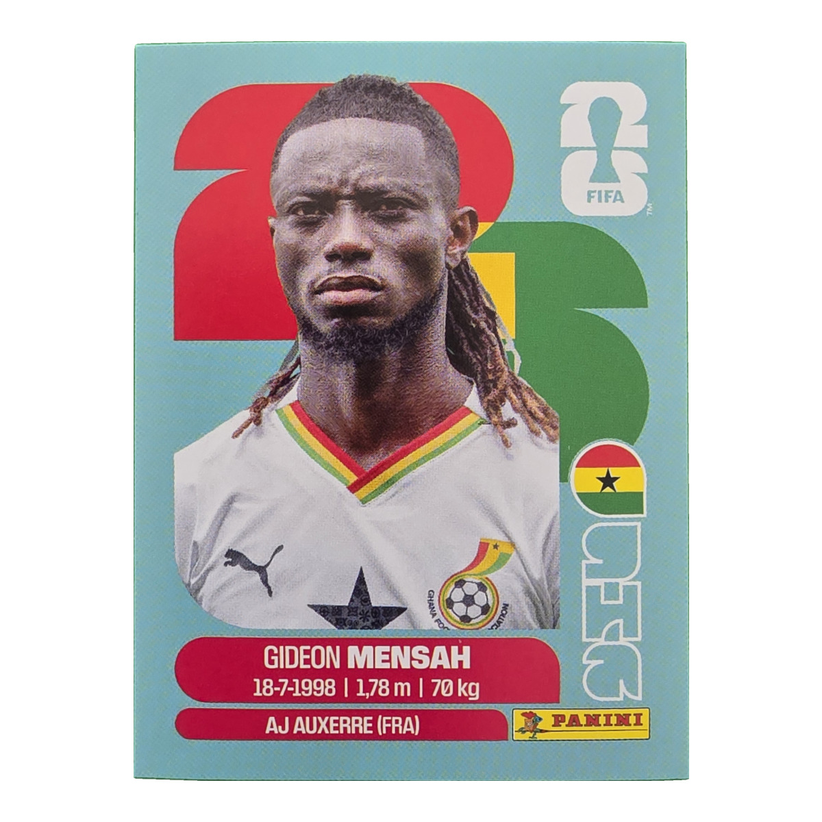 Gideon Mensah - Ghana, FIFA WM 2026, Nr. GHA7