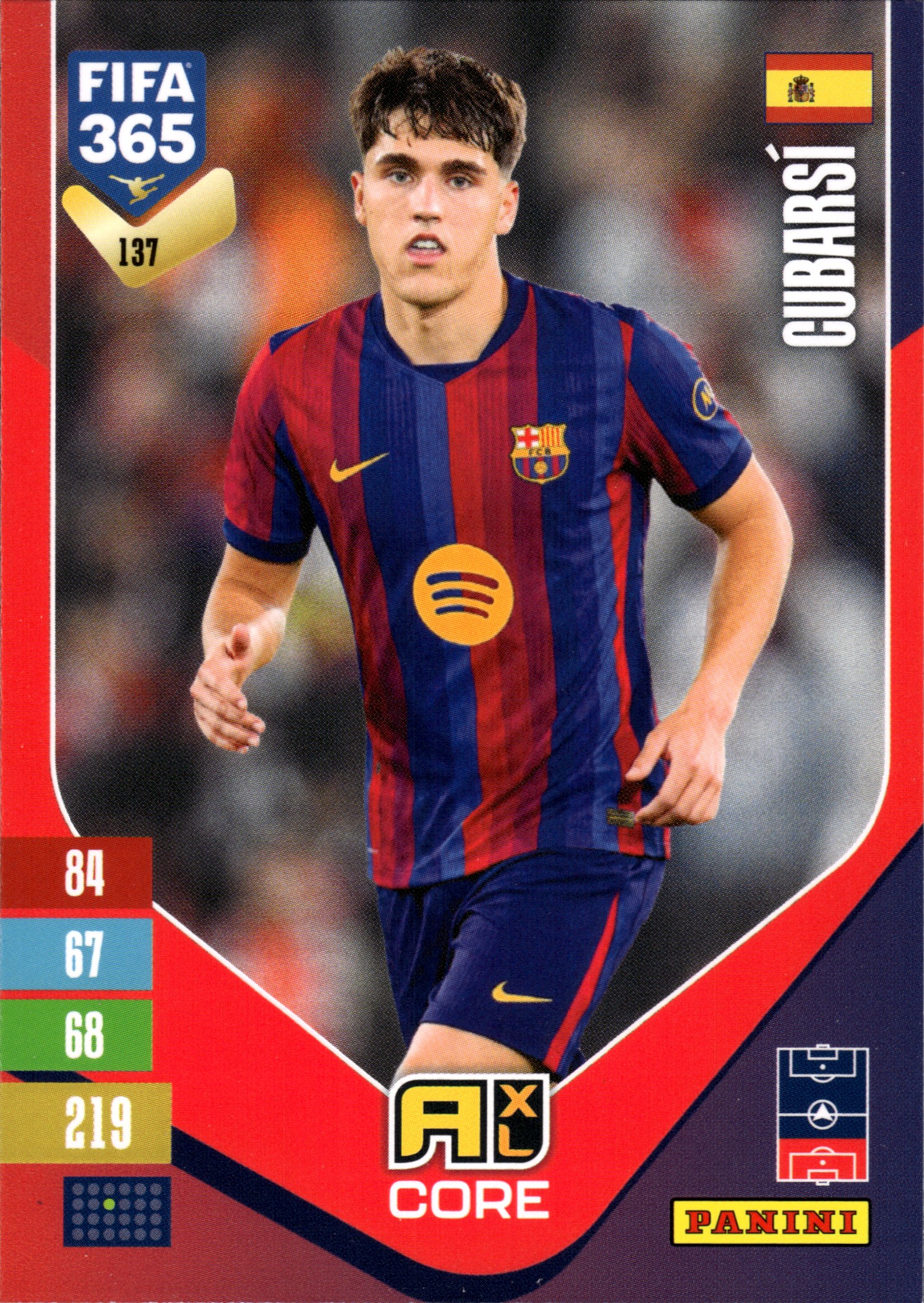 Pau Cubarsí - Panini Adrenalyn XL FIFA 365 Base Set 2026-27, Nr. 137 (Art.-Nr. SG110144)