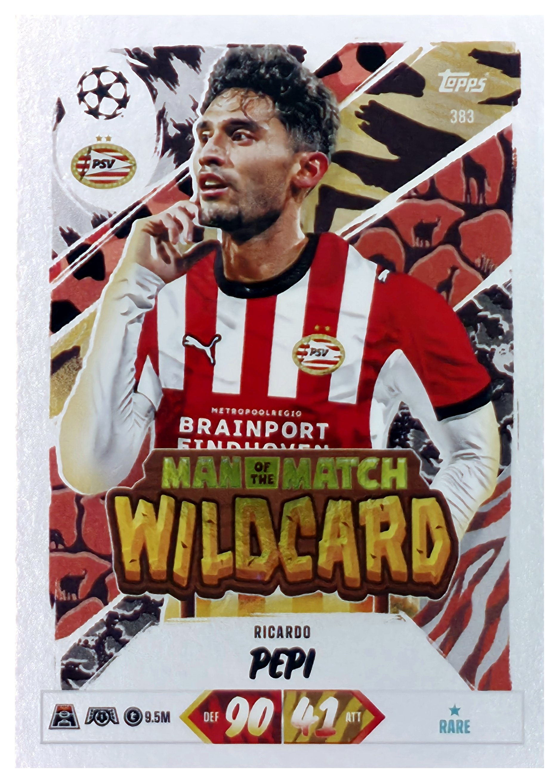 Ricardo Pepi - Topps Match Attax UEFA Club Competitions Man of the Match Wildcard 2026-27, Nr. 383 (Art.-Nr. SG107459)