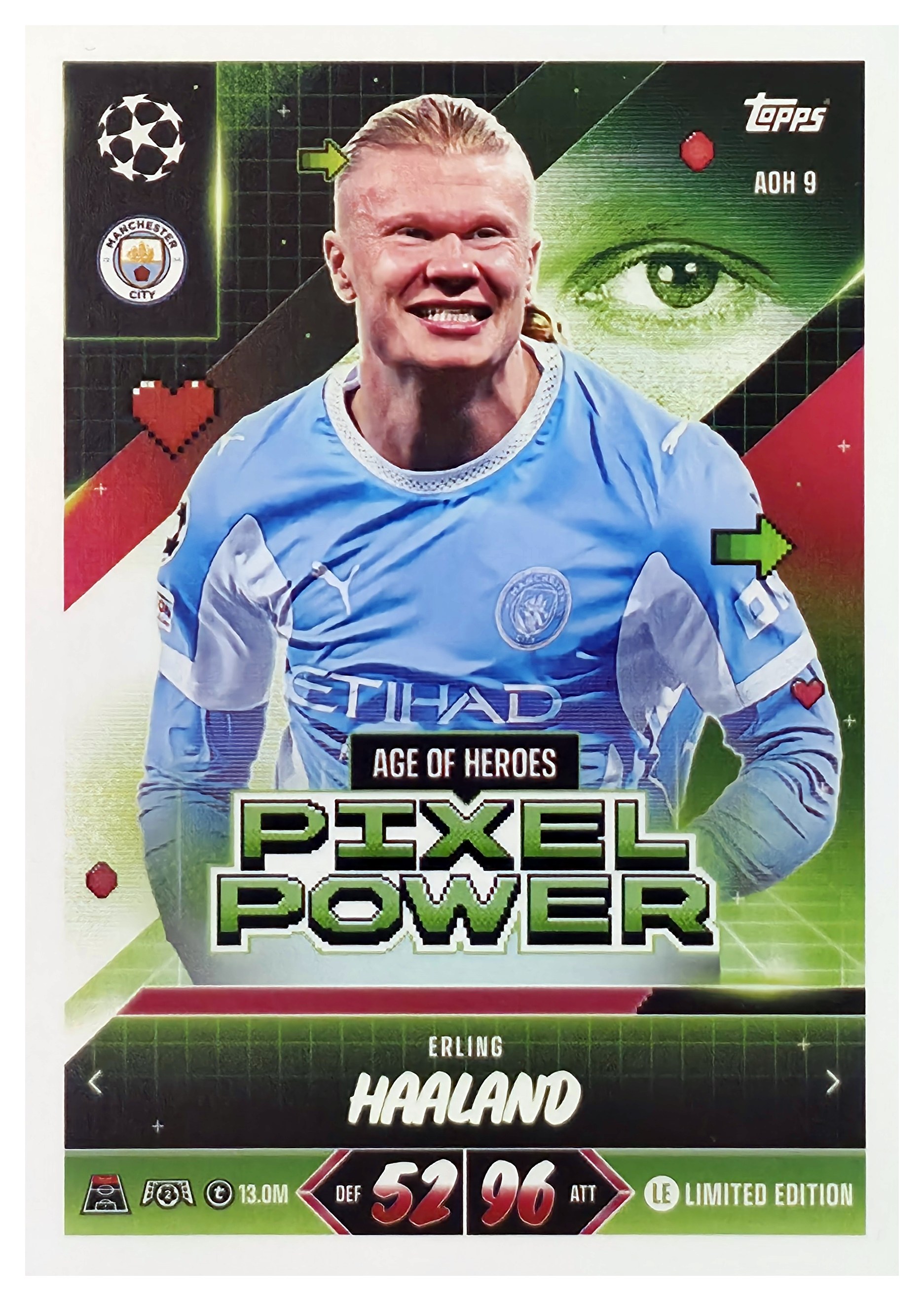 Erling Haaland - Topps Match Attax UEFA Club Competitions Pixel Power 2026-27, Nr. AOH 9 (Art.-Nr. SG107437)