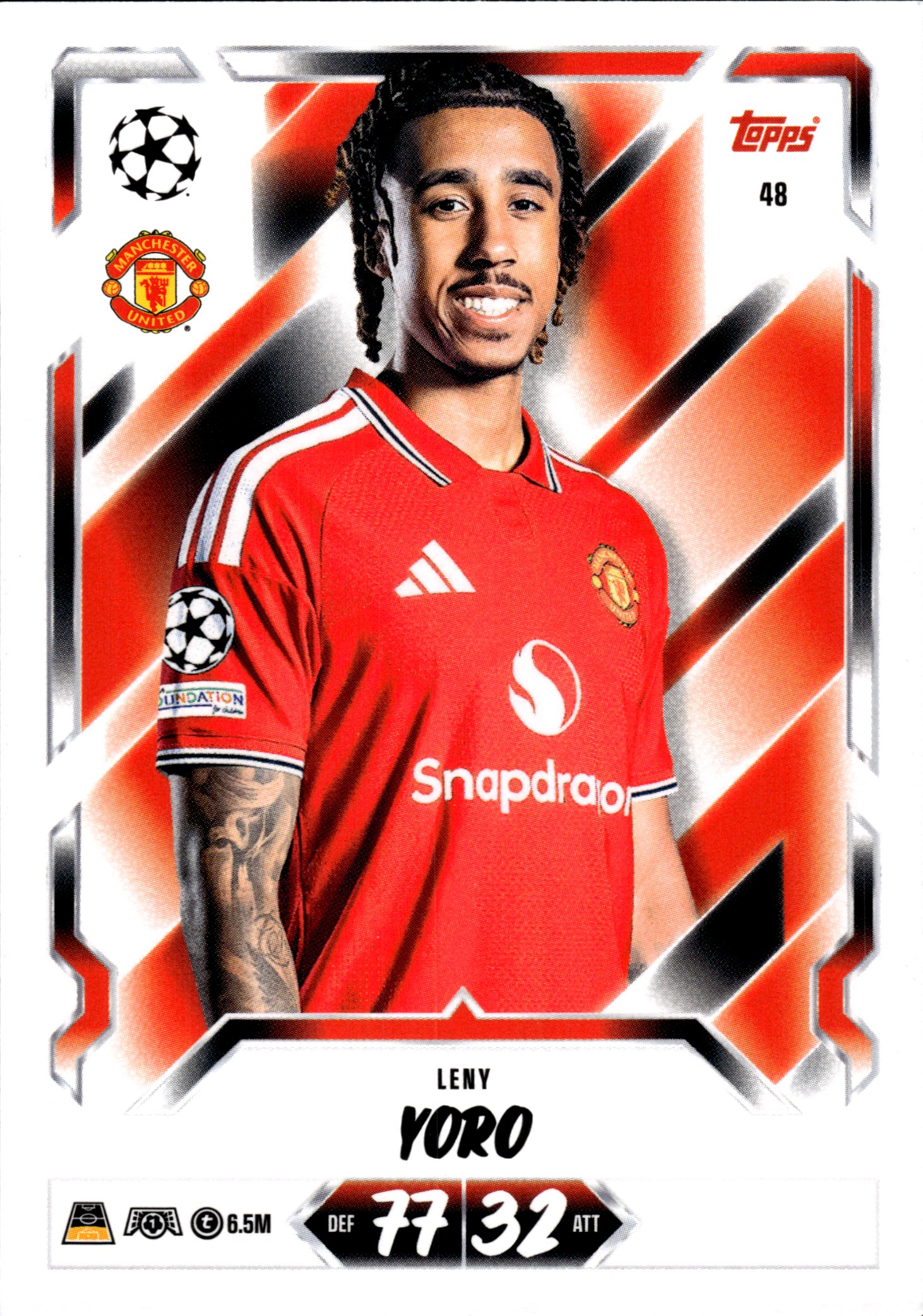 Leny Yoro - Topps Match Attax UEFA Club Competitions Base Set 2026-27, Nr. 48 (Art.-Nr. SG107129)