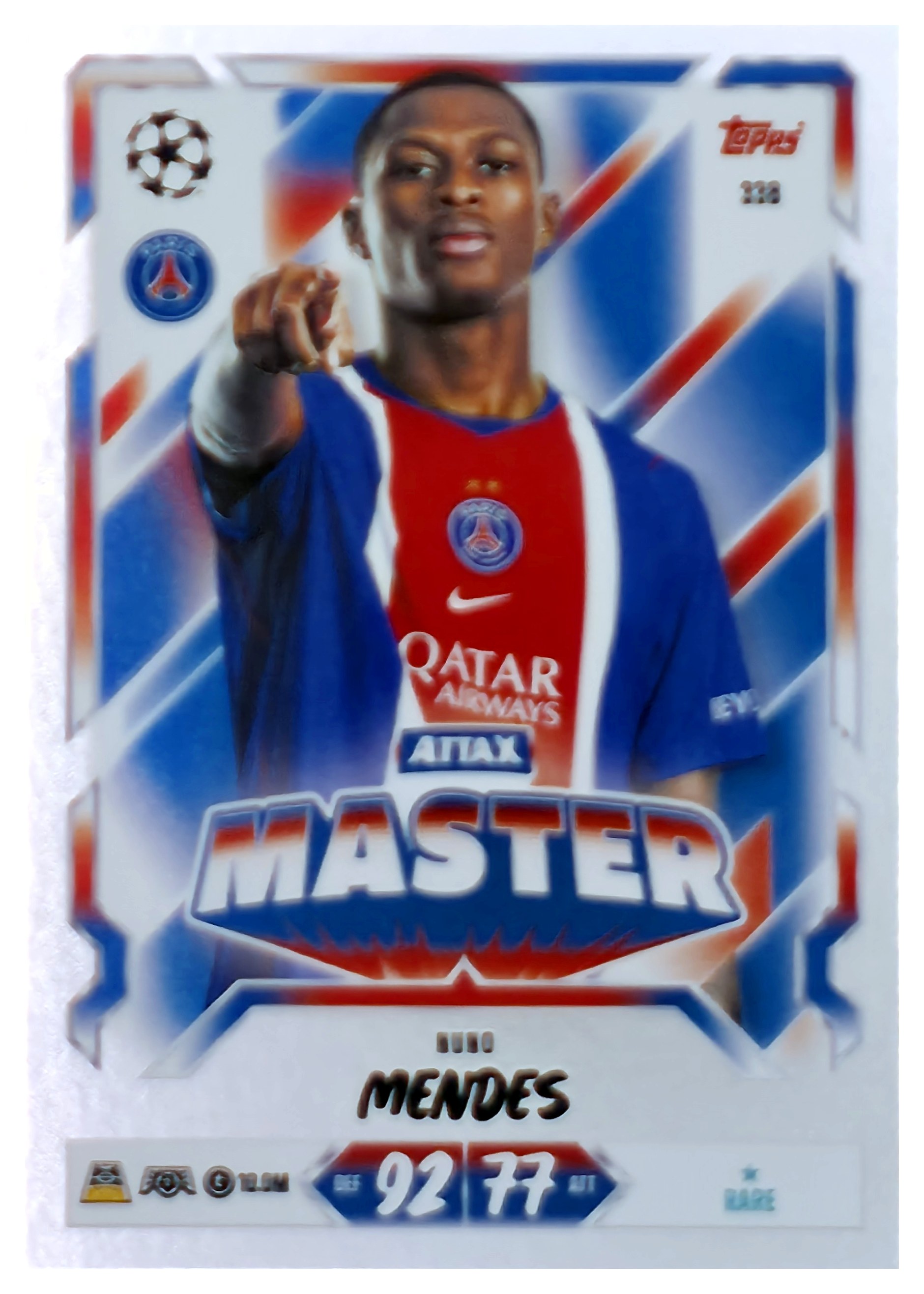 Nuno Mendes - Topps Match Attax UEFA Club Competitions Attax Master 2026-27, Nr. 338 (Art.-Nr. SG107661)