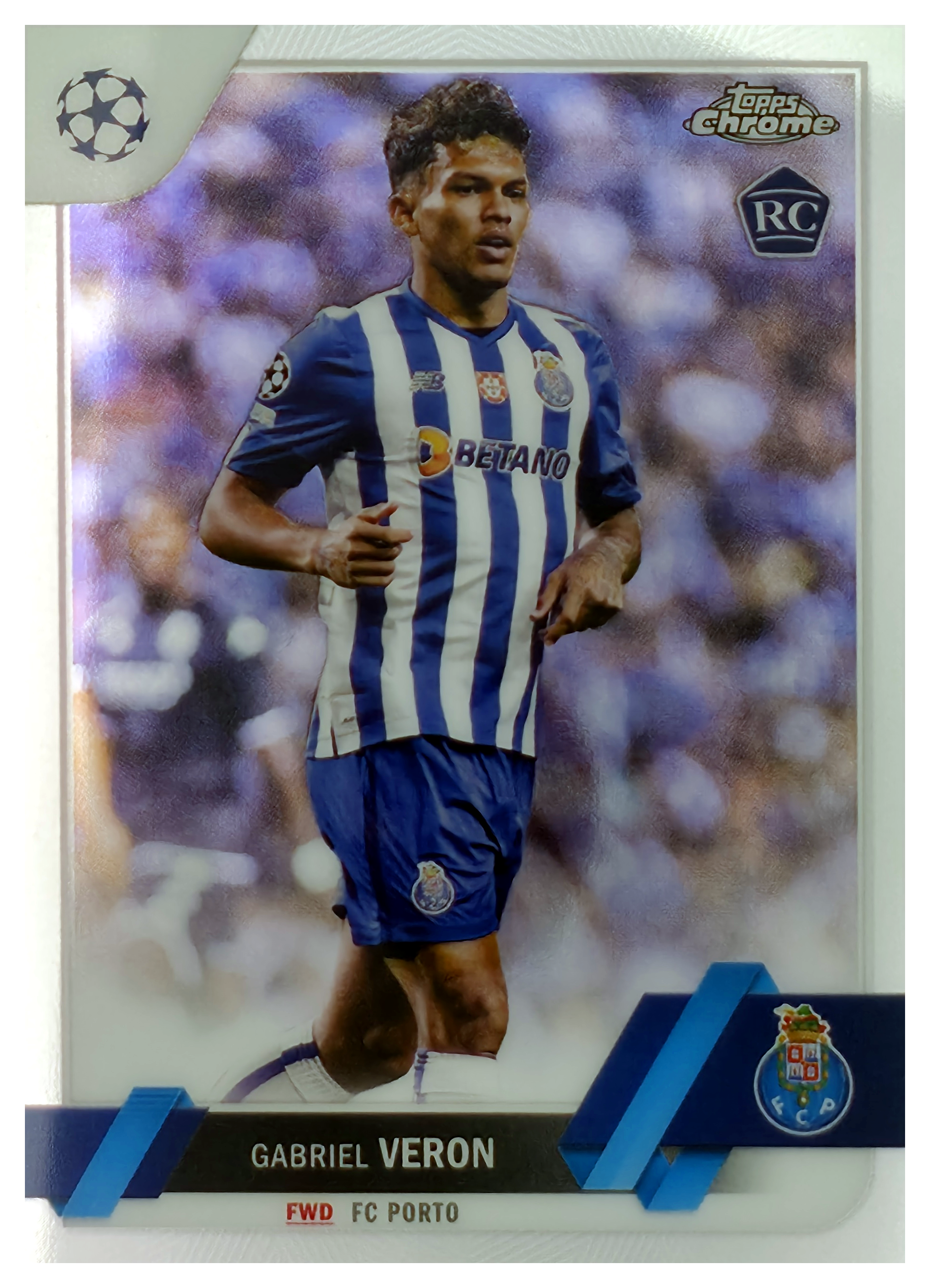 Gabriel Veron - Topps Chrome UEFA Club Competitions Base Set 2022-23, Nr. 76 – Rookie Card (Art.-Nr. SG105826)