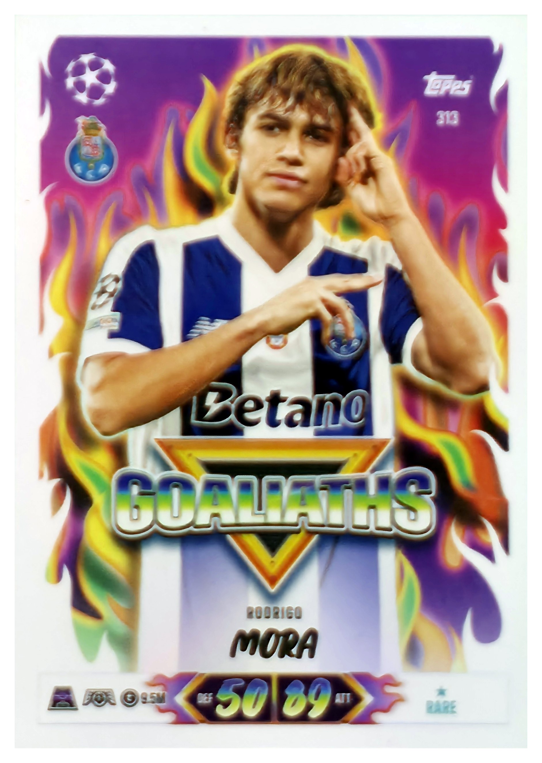 Rodrigo Mora - Topps Match Attax UEFA Club Competitions Goaliaths 2026-27, Nr. 313 (Art.-Nr. SG107633)