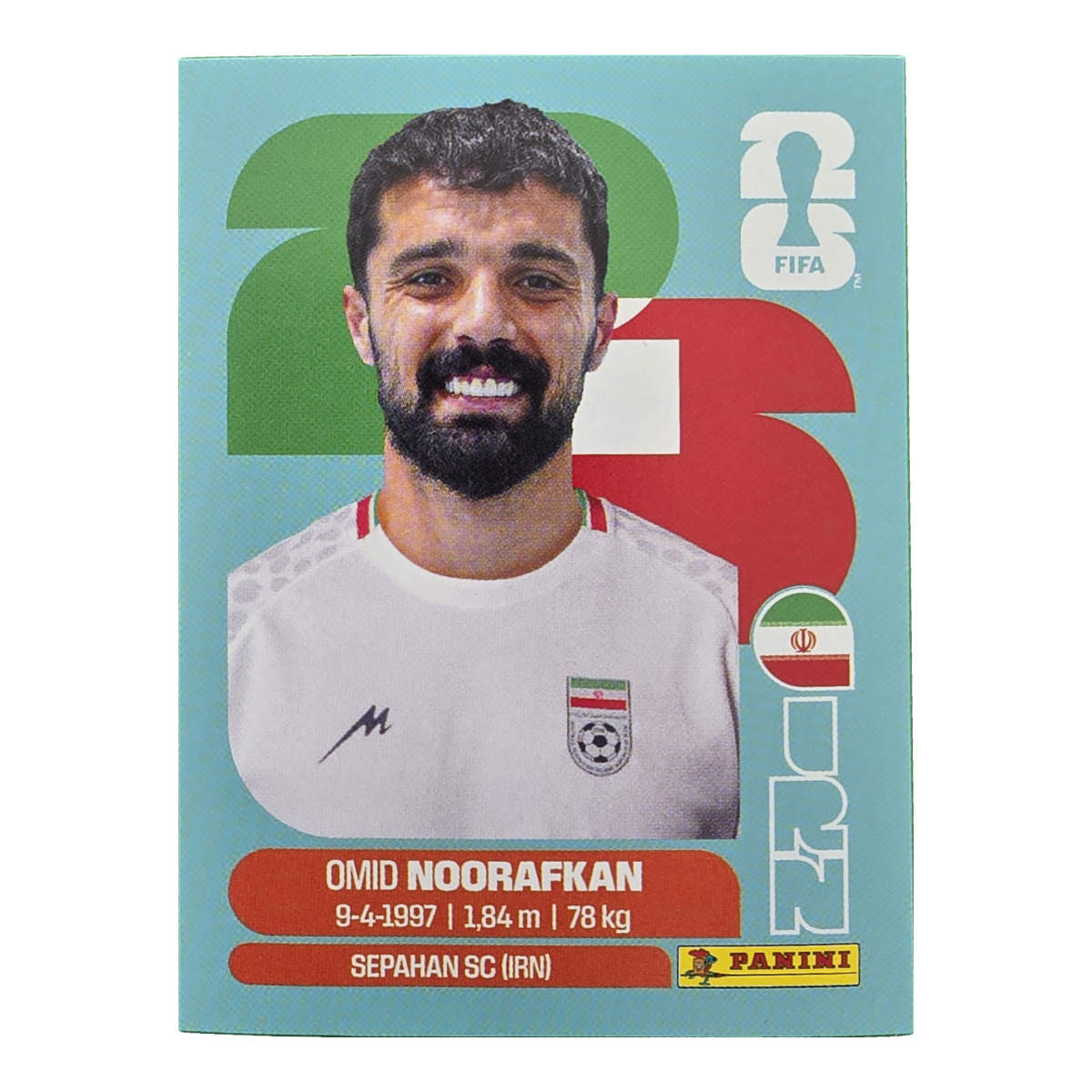 Omid Noorafkan - Iran, FIFA WM 2026, Nr. IRN14