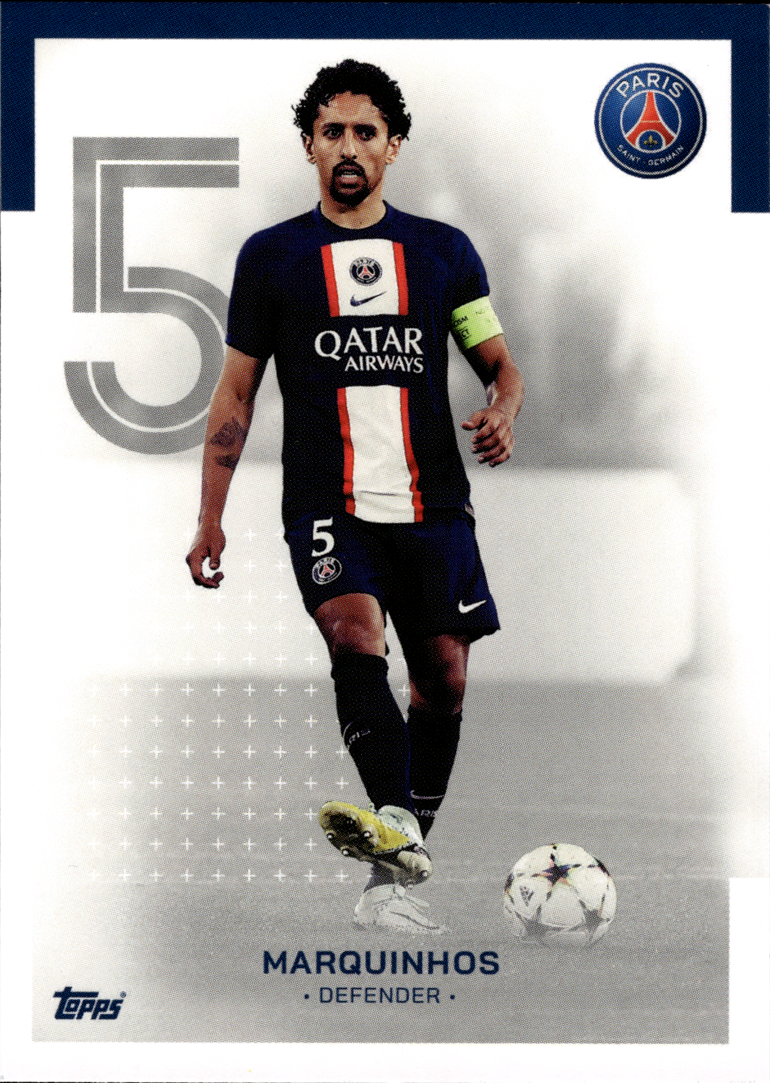 Marquinhos - Topps Paris Saint-Germain Official Team Set 2023-24, Nr. 5 (Art.-Nr. SG102980)
