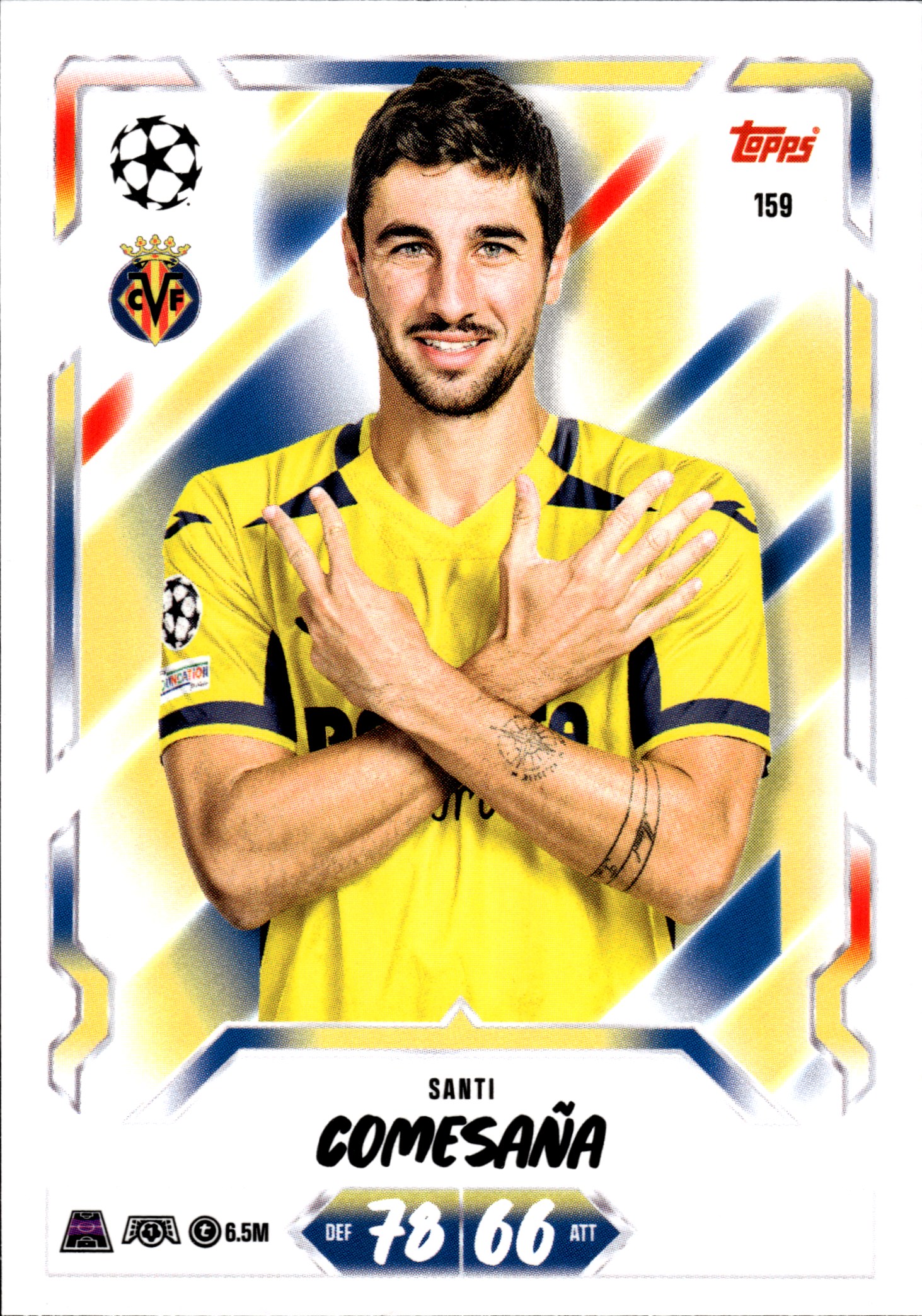 Santi Comesaña - Topps Match Attax UEFA Club Competitions Base Set 2026-27, Nr. 159