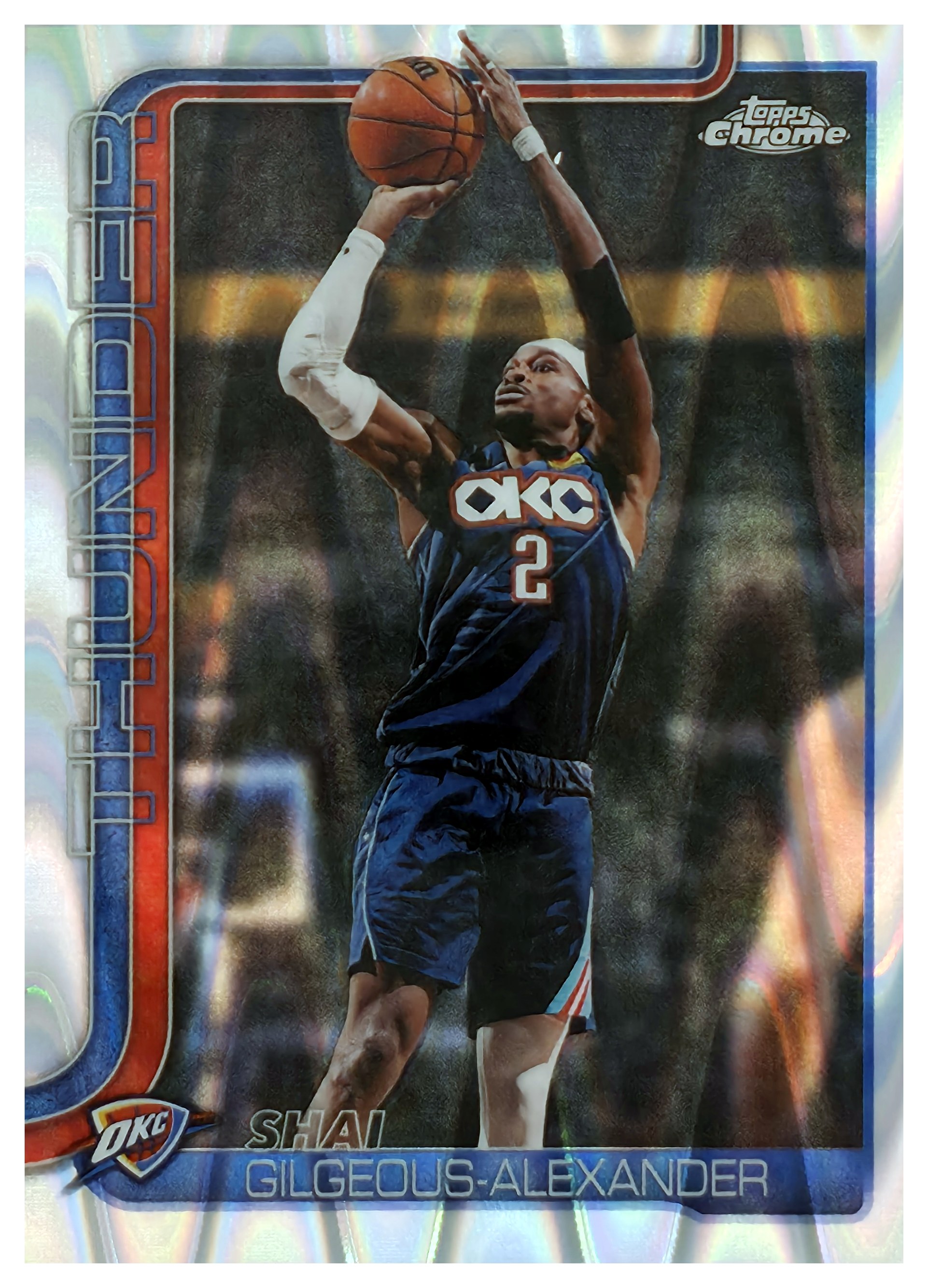 Shai Gilgeous-Alexander - Topps Chrome Update Base Set 2025-26, Nr. 10 – Wave Refractor (Art.-Nr. SG108793)