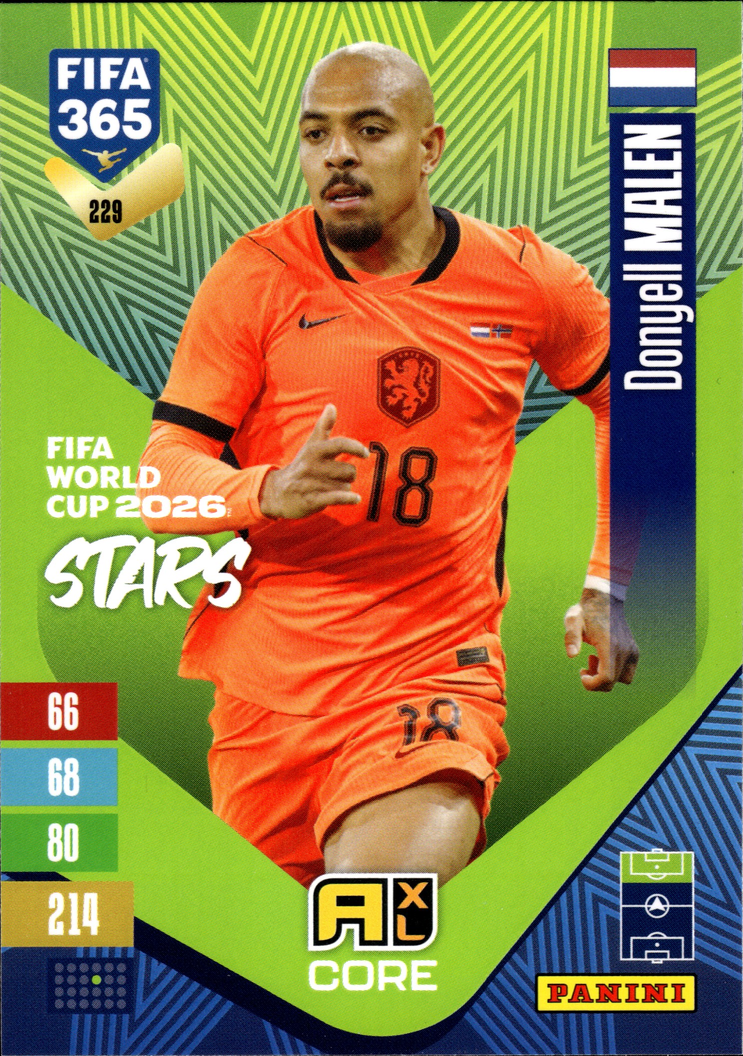 Donyell Malen - Panini Adrenalyn XL FIFA 365 FIFA World Cup 2026 Stars 2026-27, Nr. 229 (Art.-Nr. SG110292)