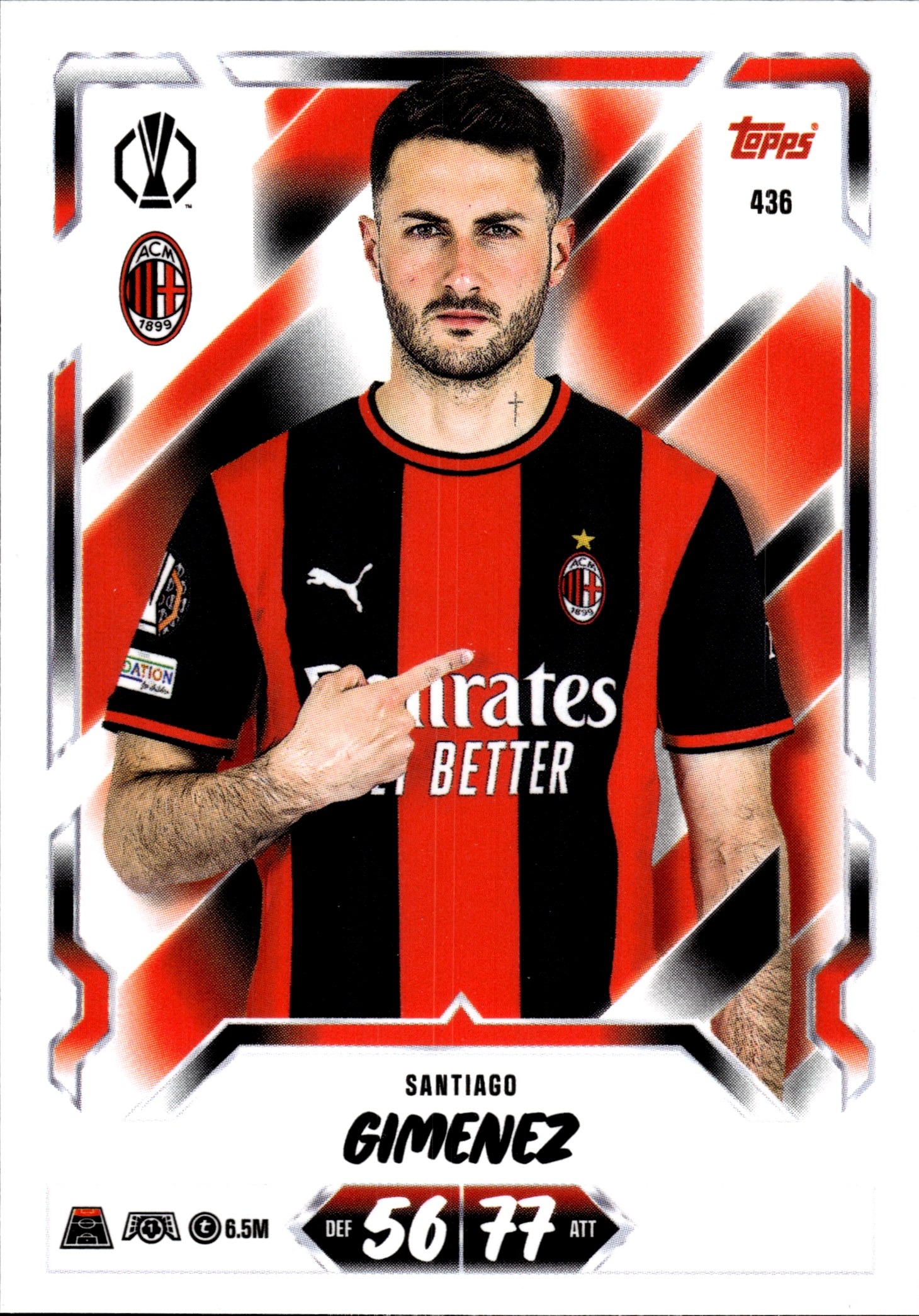 Santiago Gimenez - Topps Match Attax UEFA Club Competitions Base Set 2026-27, Nr. 436 (Art.-Nr. SG107284)