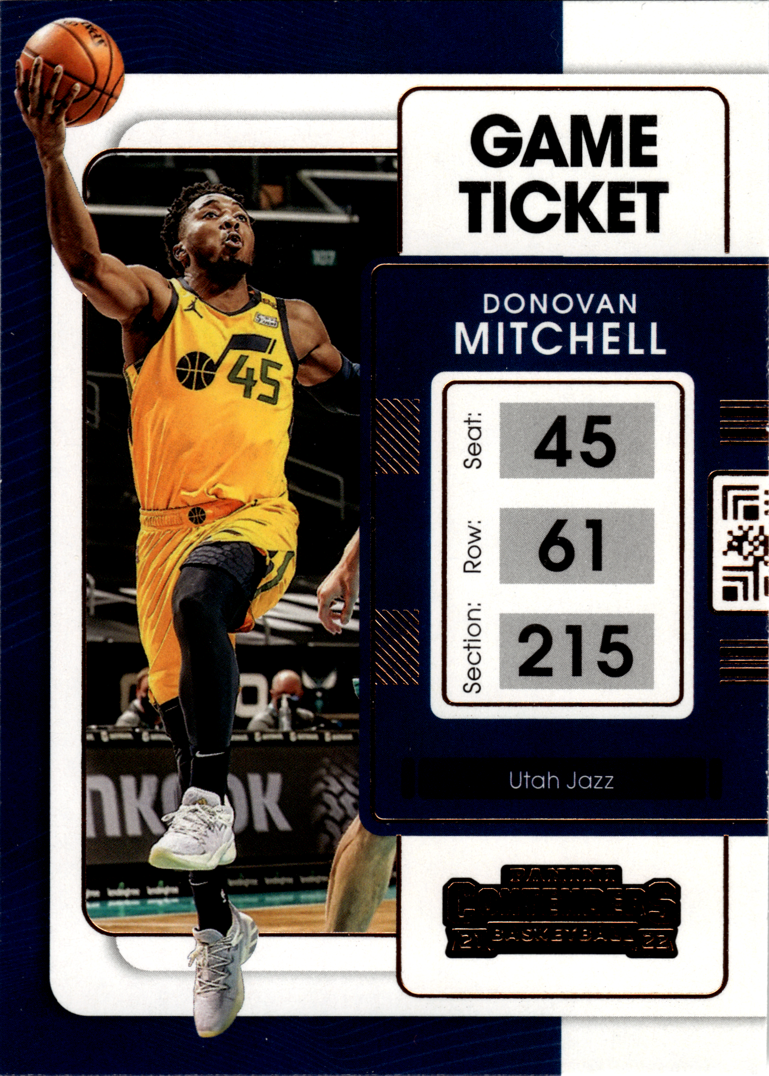Donovan Mitchell - Panini Contenders Game Ticket 2021-22, Nr. 41 (Art.-Nr. SG103761)