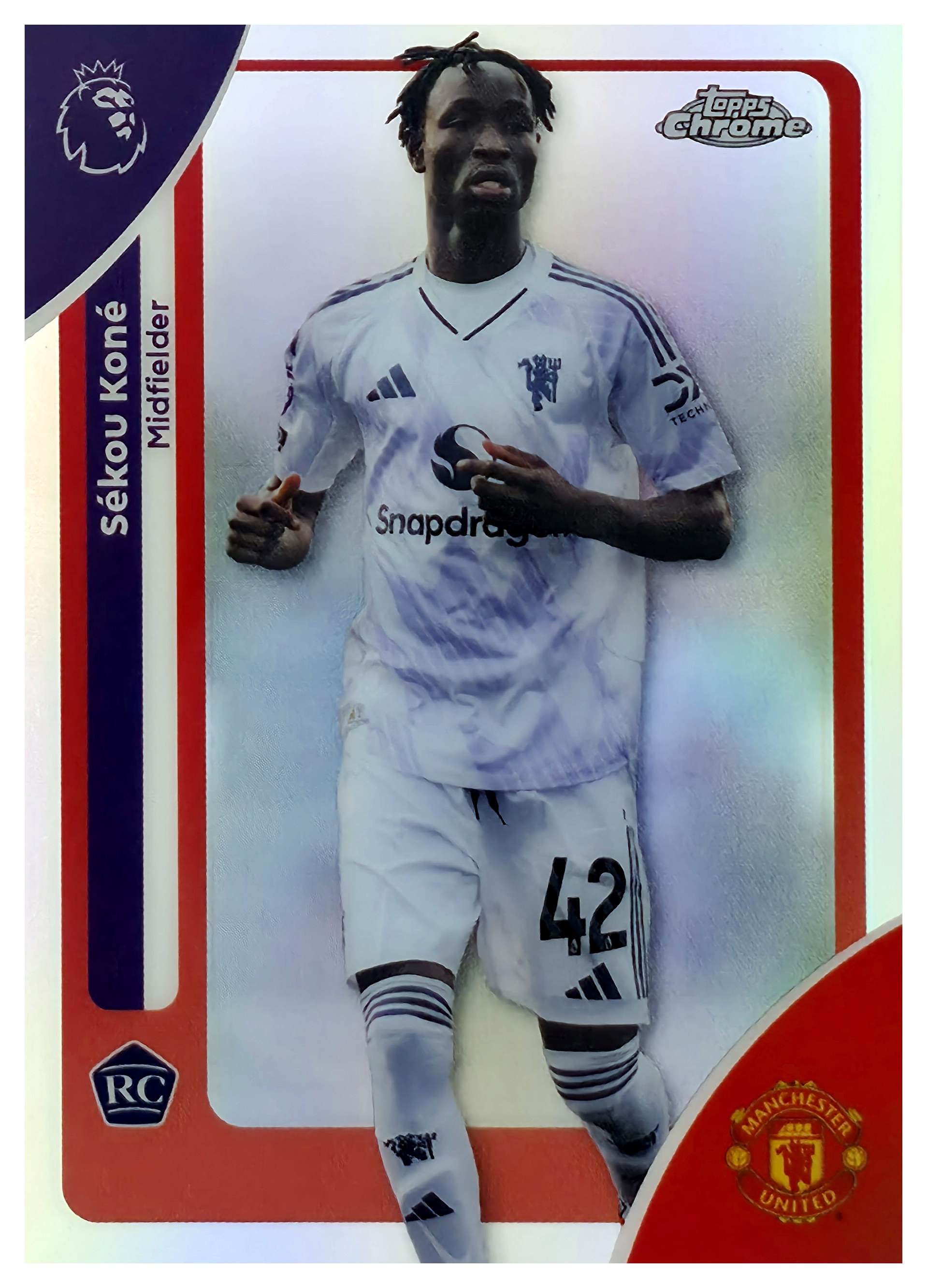 Sékou Koné - Topps Chrome Premier League Base Set 2025-26, Nr. 133 – Rookie Card, Refractor (Art.-Nr. SG107703)