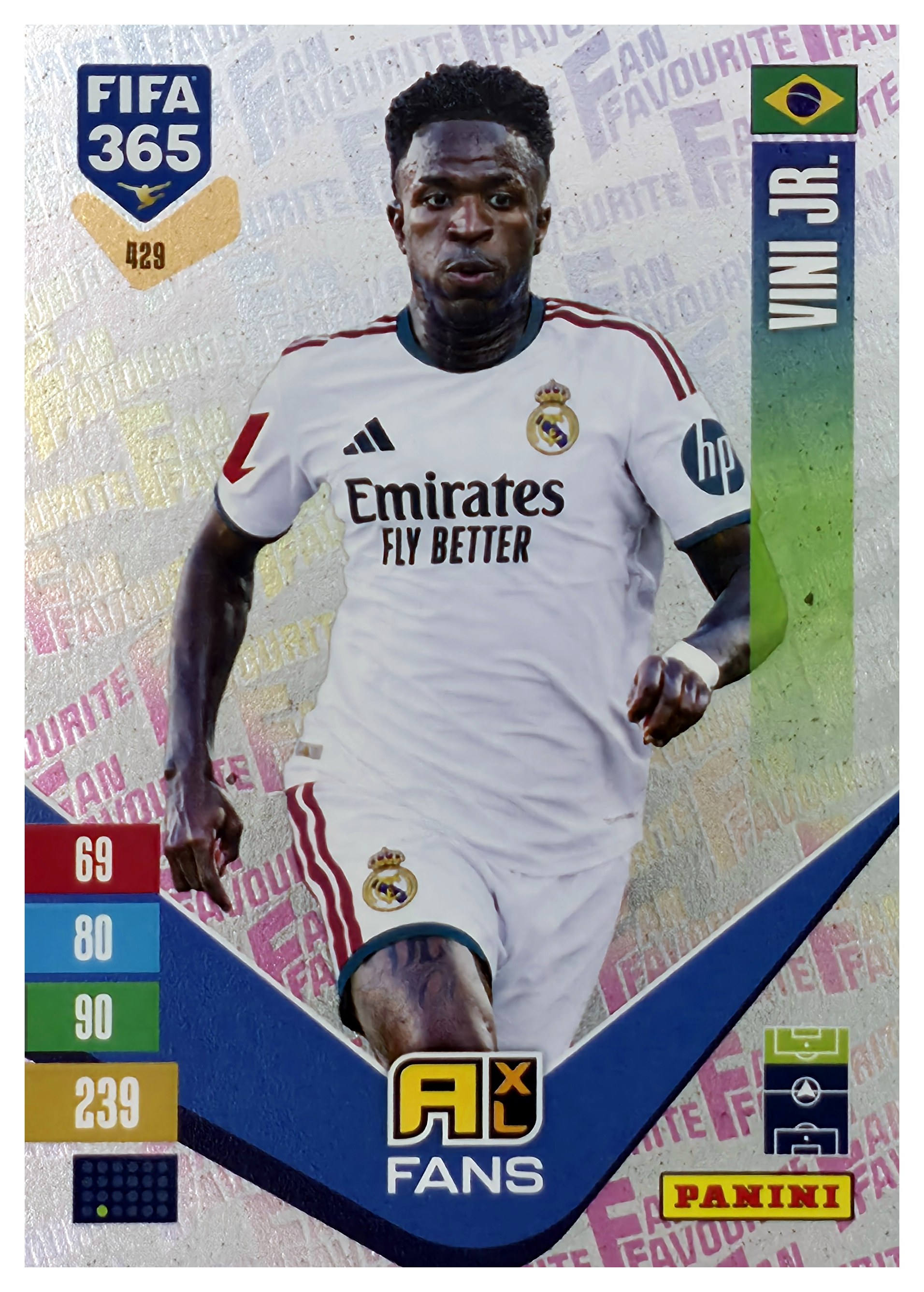 Vini Jr. - Panini Adrenalyn XL FIFA 365 Fan Favourites 2026-27, Nr. 429 – Insert (Art.-Nr. SG110470)