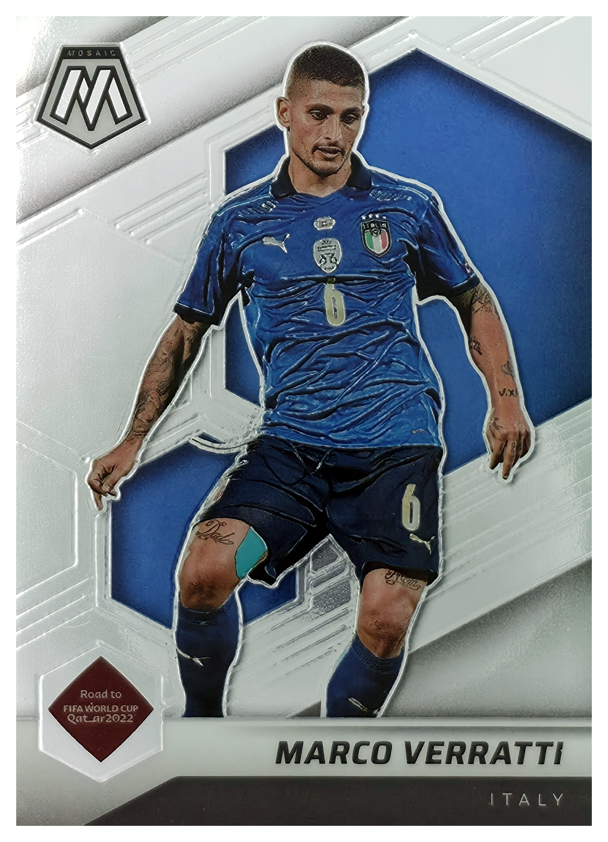Marco Verratti - Panini Mosaic FIFA Road to World Cup Base Set 2021-22, Nr. 26 (Art.-Nr. SG105925)