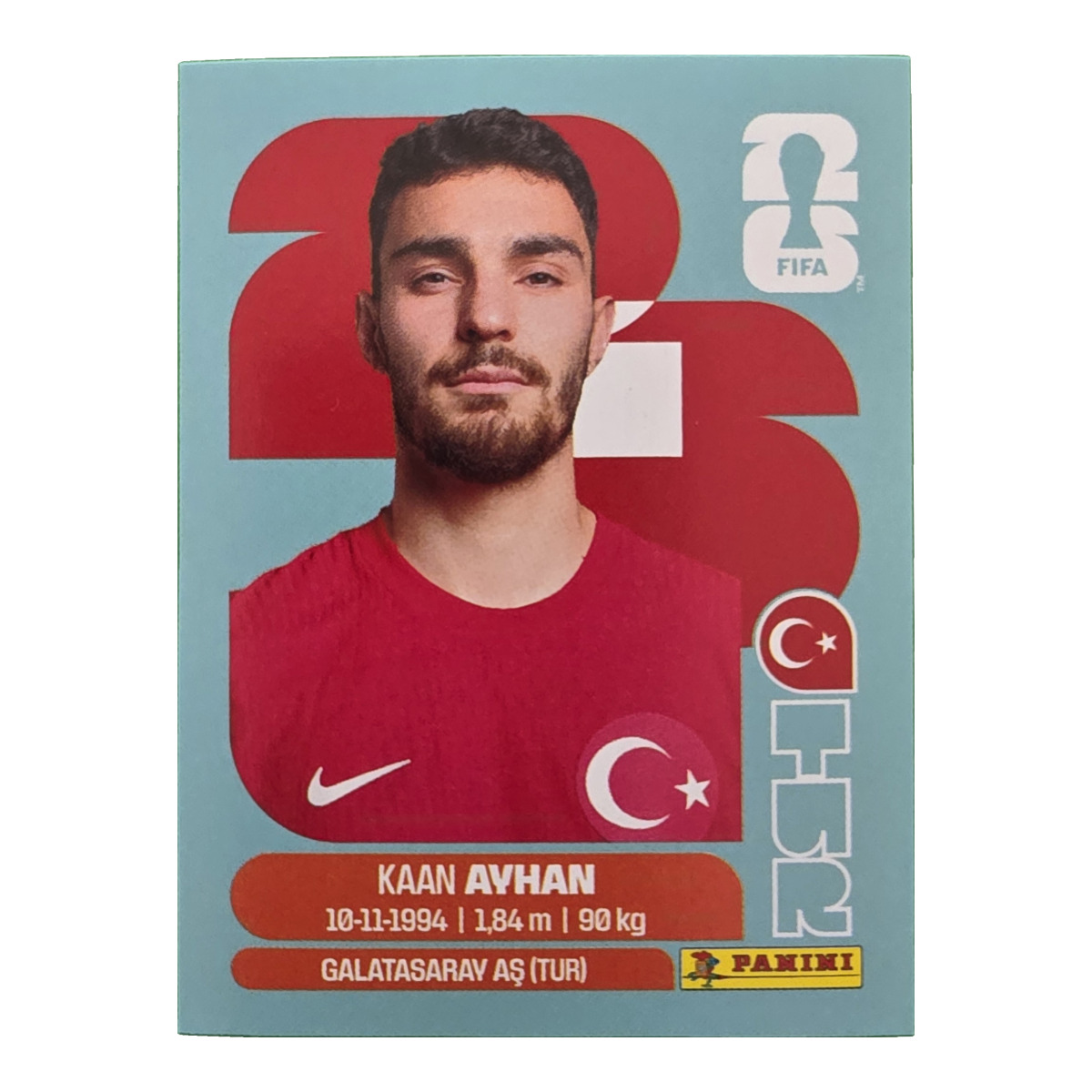 Kaan Ayhan - Türkei, FIFA WM 2026, Nr. TUR9