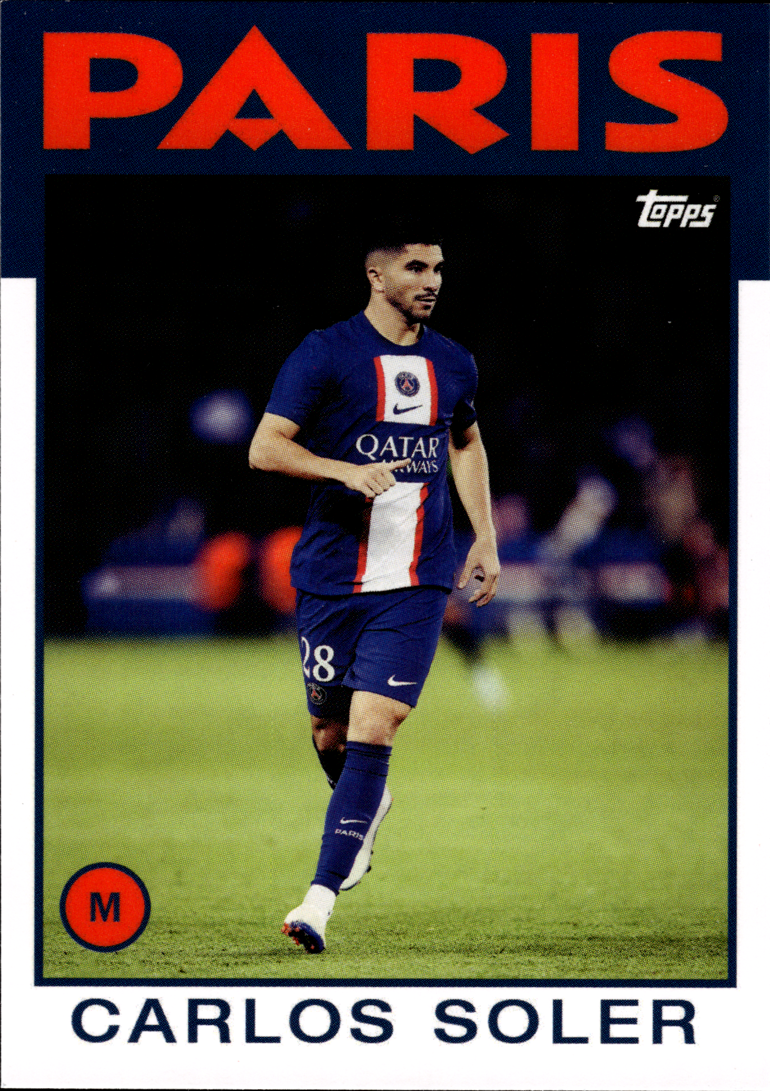 Carlos Soler - Topps Paris Saint-Germain Official Team Set 2023-24, Nr. 40 (Art.-Nr. SG103009)