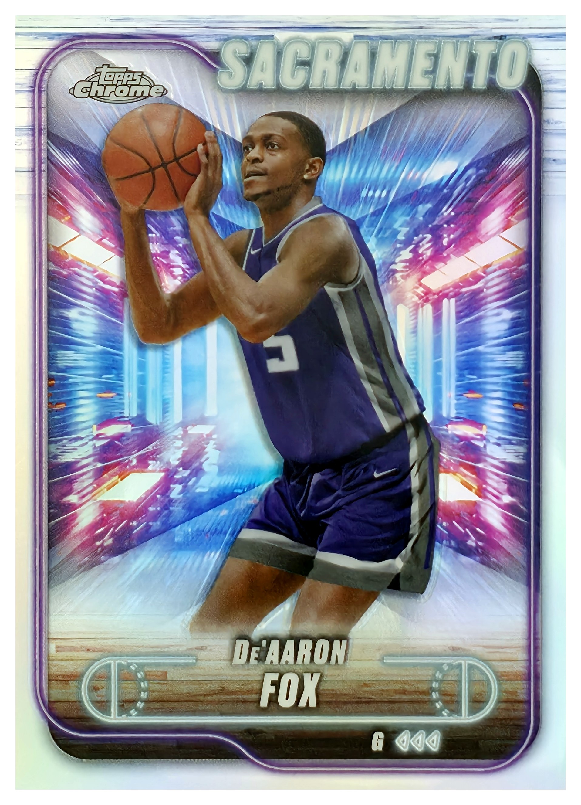 De'Aaron Fox - Topps Chrome Base Set 2024-25, Nr. 109 – Refractor (Art.-Nr. SG108872)