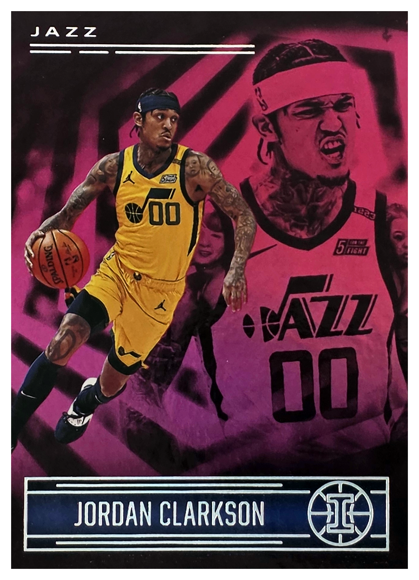 Jordan Clarkson - Panini Illusions Base Set 2020-21, Nr. 16 – Trophy Collection Pink (Art.-Nr. SG104508)