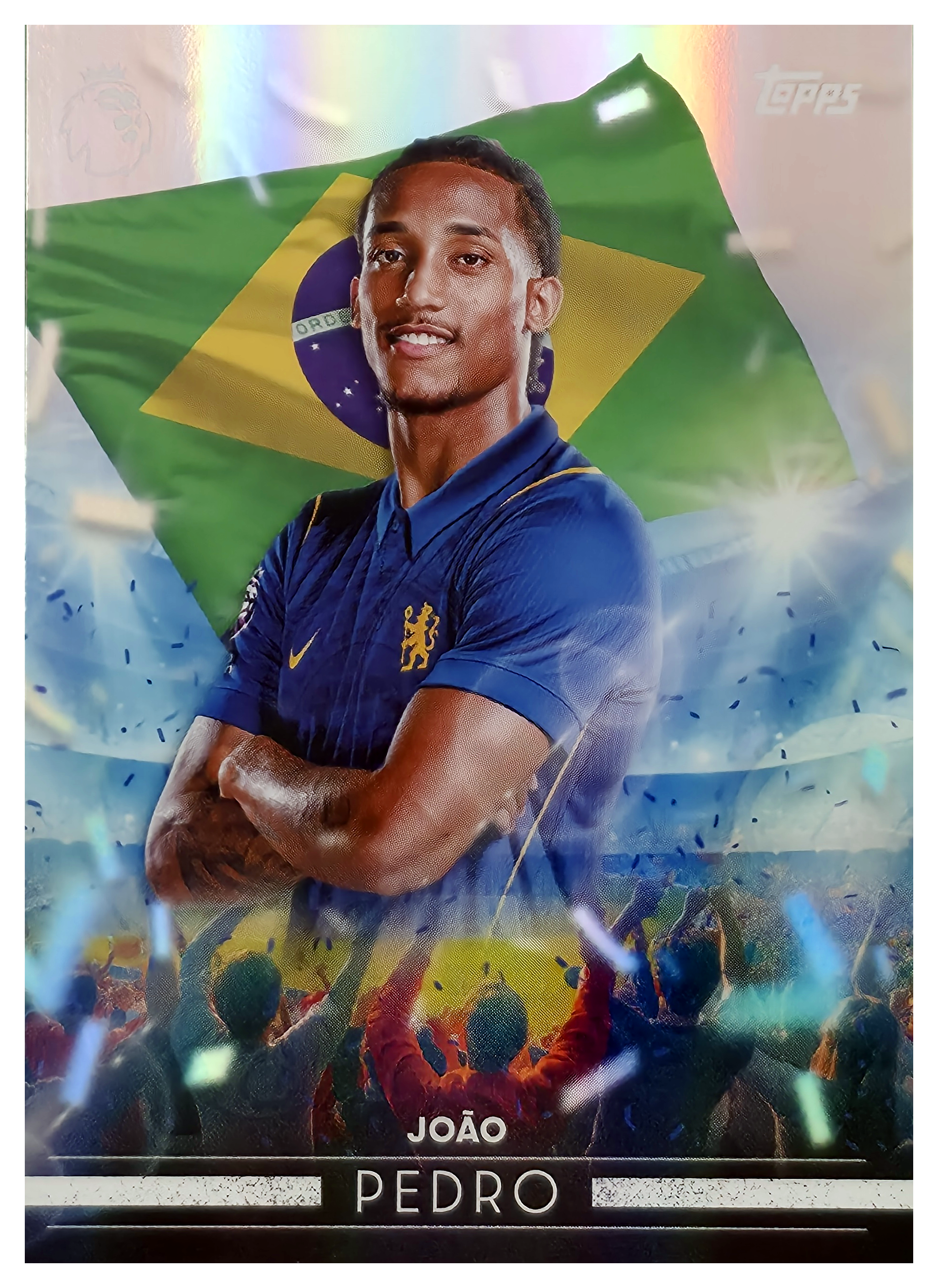 João Pedro - Topps Flagship Premier League Flying the Flag 2026-27, Nr. FF 10 – Insert (Art.-Nr. SG105165)