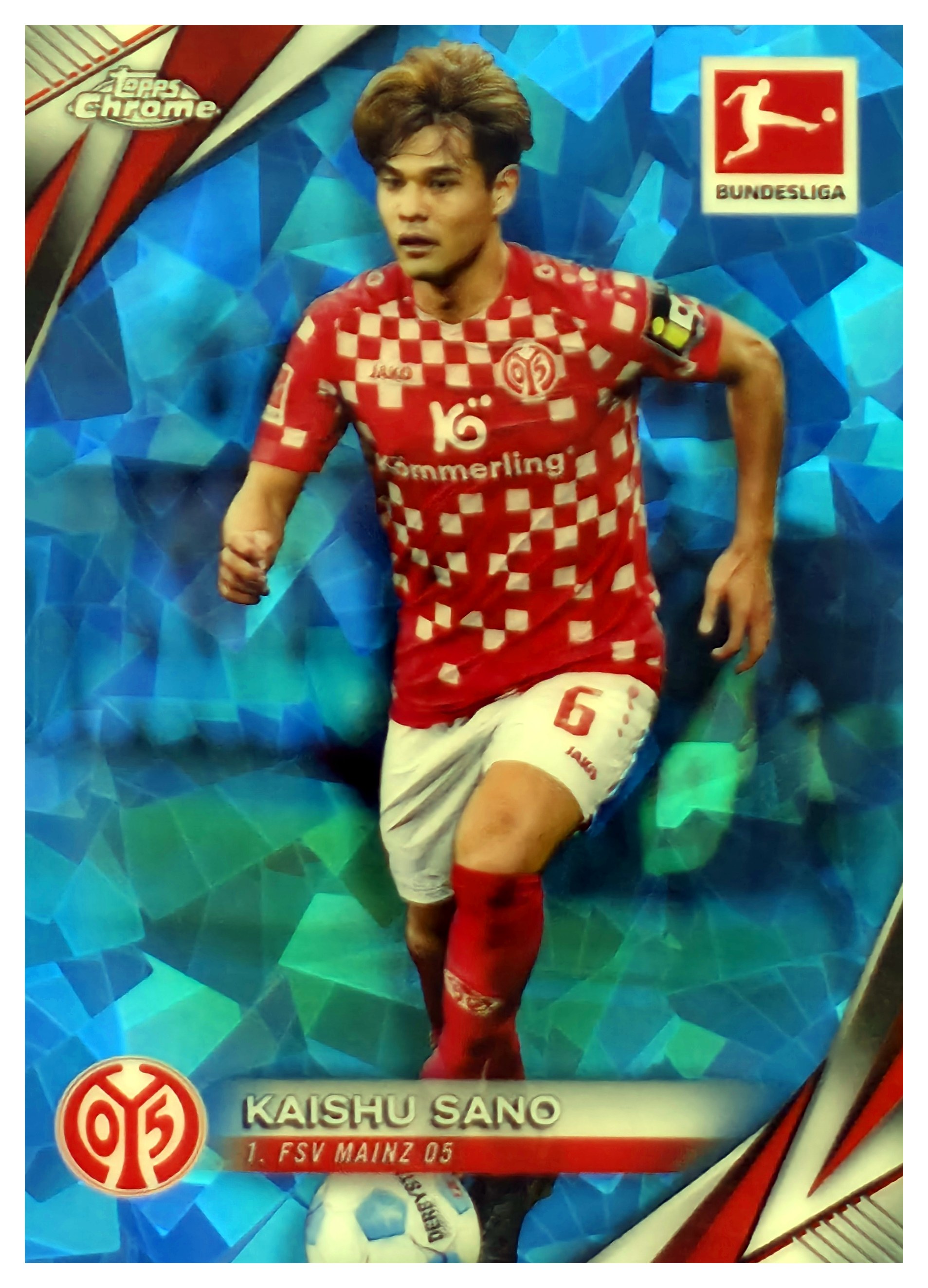 Kaishu Sano - Topps Chrome Sapphire Bundesliga Base Set 2024-25, Nr. 69 (Art.-Nr. SG108062)