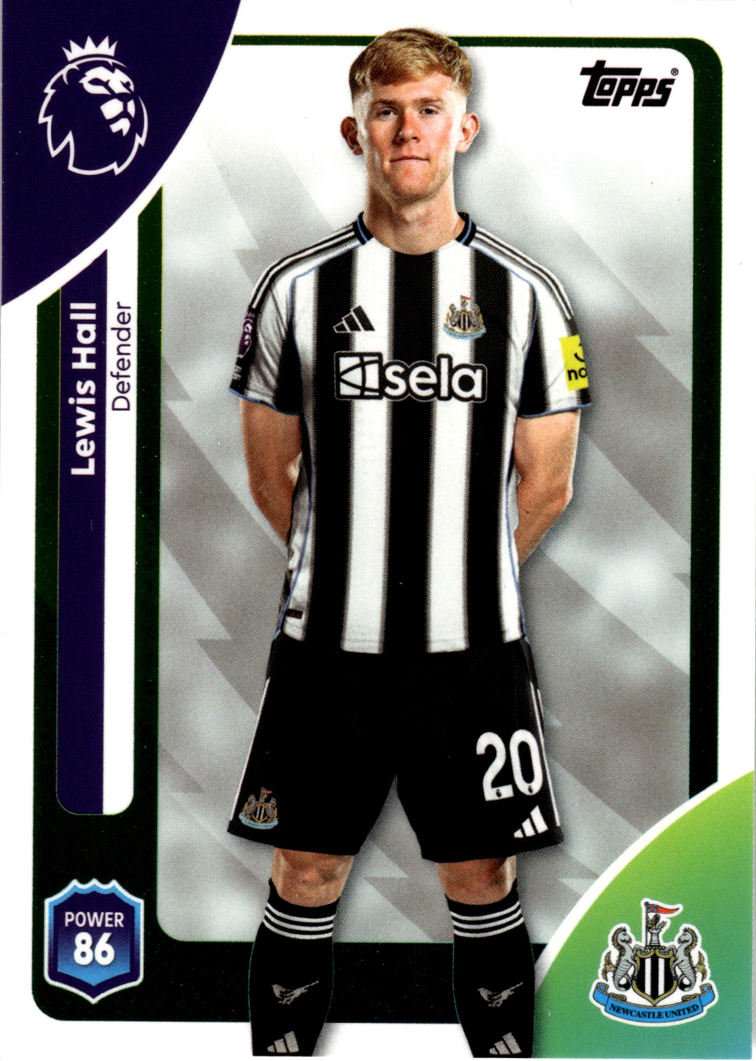 Lewis Hall - Topps Match Attax Premier League Base Set 2025-26, Nr. 223 (Art.-Nr. SG107860)