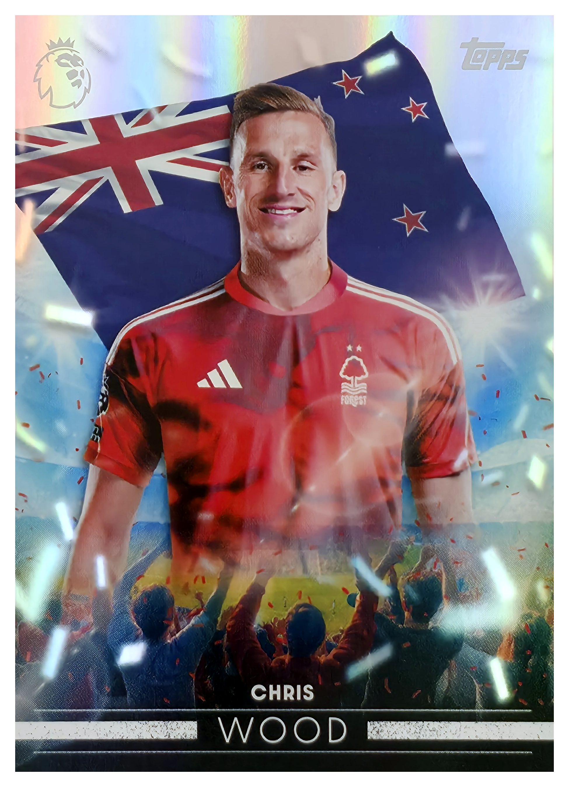 Chris Wood - Topps Flagship Premier League Flying the Flag 2026-27, Nr. FF 22 – Insert (Art.-Nr. SG105195)