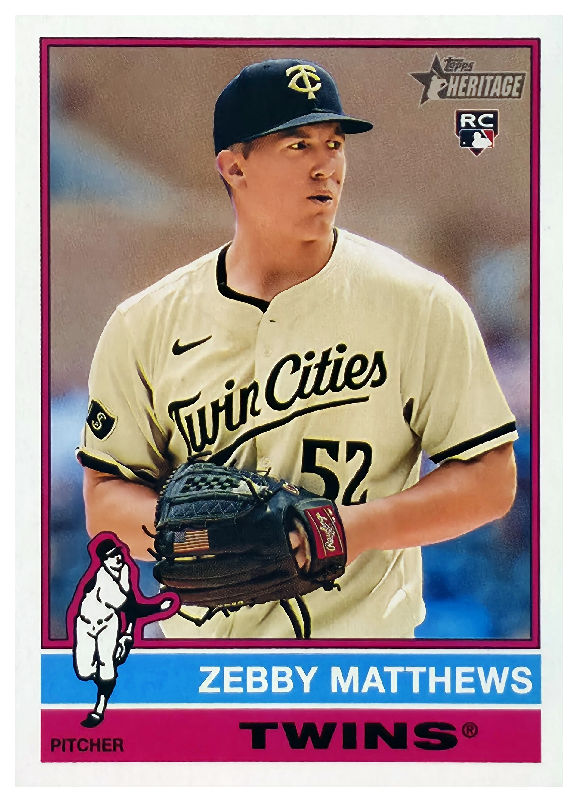 Zebby Matthews - Topps Heritage Base Set 2025, Nr. 309 – Rookie Card (Art.-Nr. SG108754)