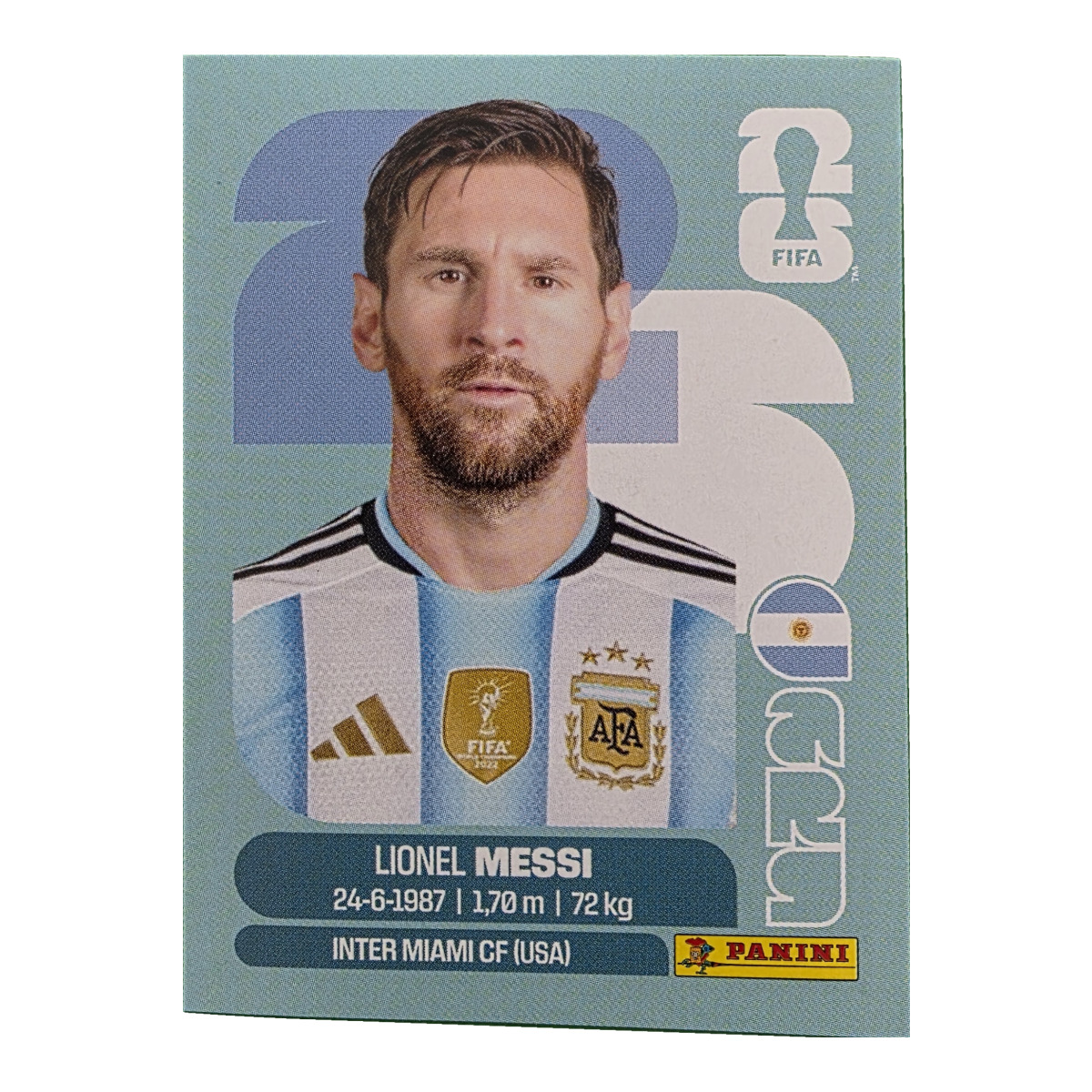 Lionel Messi - Argentinien, FIFA WM 2026, Nr. ARG17