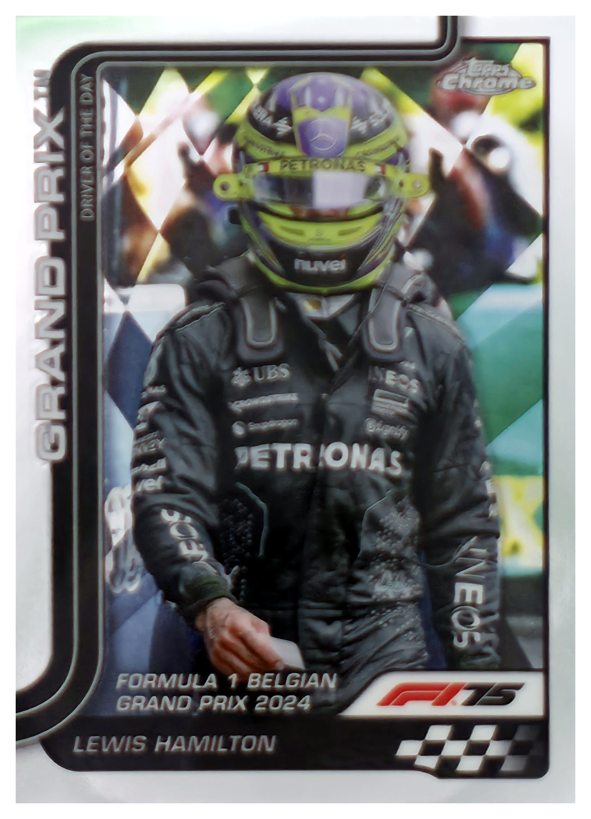 Lewis Hamilton - Topps Chrome Formula 1 Grand Prix Driver of the Day 2025, Nr. 135 (Art.-Nr. SG109007)