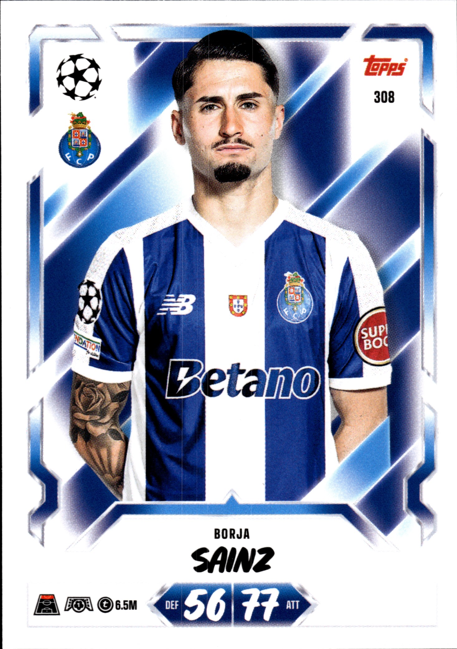 Borja Sainz - Topps Match Attax UEFA Club Competitions Base Set 2026-27, Nr. 308
