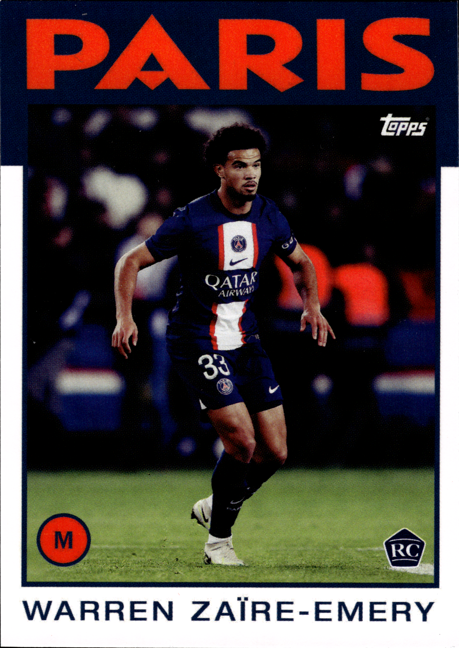 Warren Zaïre-Emery - Topps Paris Saint-Germain Official Team Set 2023-24, Nr. 36 (Art.-Nr. SG103011)