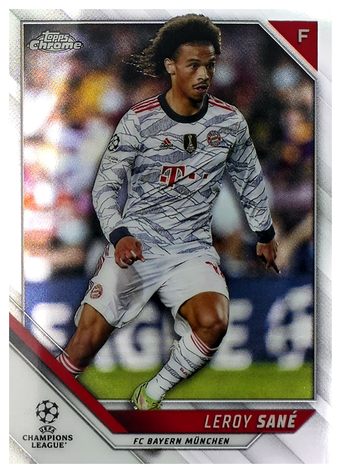 Leroy Sané - Topps Chrome UEFA Champions League Base Set 2021-22, Nr. 3 (Art.-Nr. SG104086)
