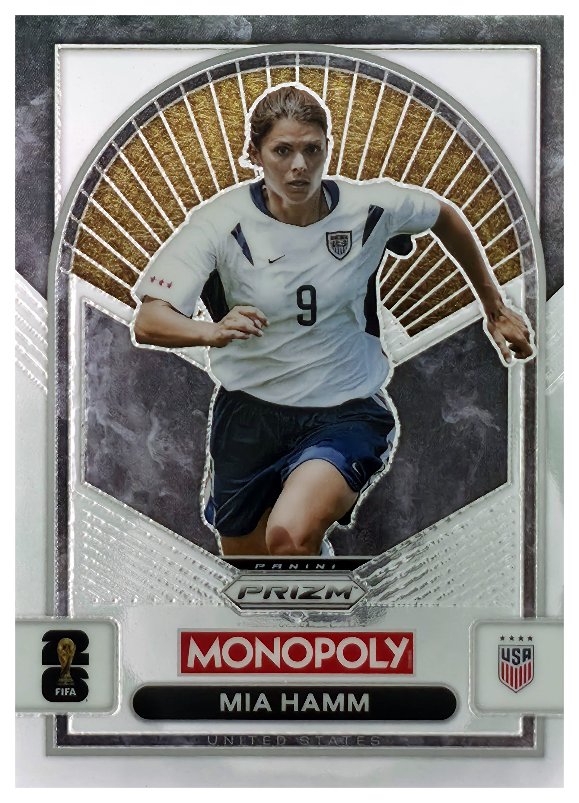 Mia Hamm - Panini Prizm Monopoly FIFA World Cup Base Set 2026, Nr. 91 (Art.-Nr. SG109114)