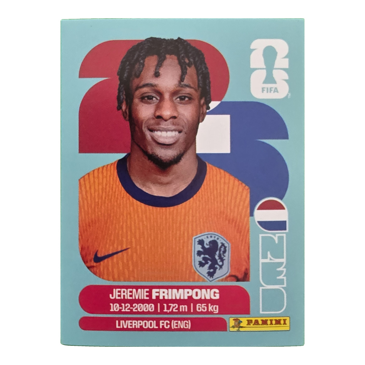 Jeremie Frimpong - Niederlande, FIFA WM 2026, Nr. NED8