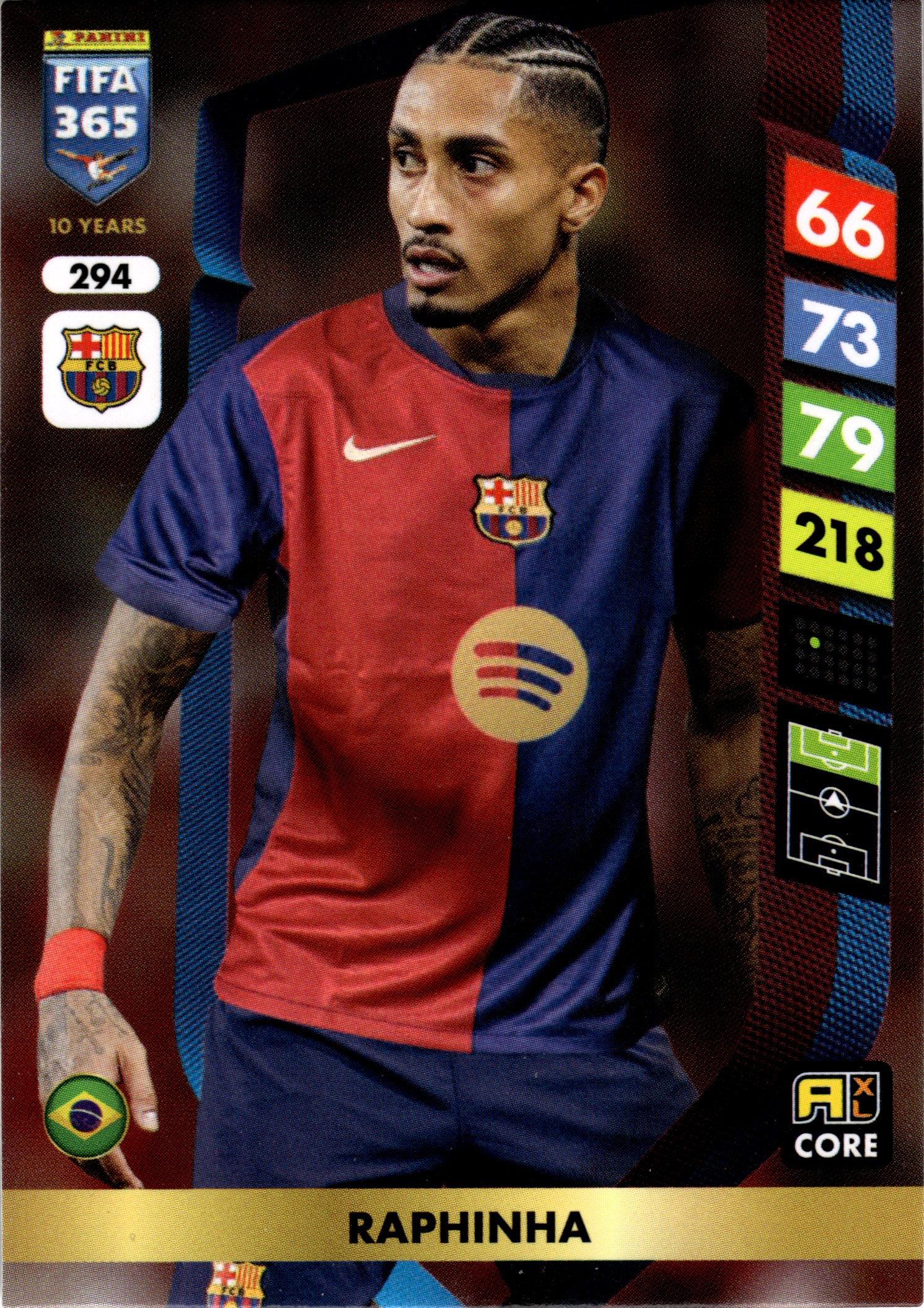 Raphinha - Panini Adrenalyn XL FIFA 365 Base Set 2025, Nr. 294 (Art.-Nr. SG107783)
