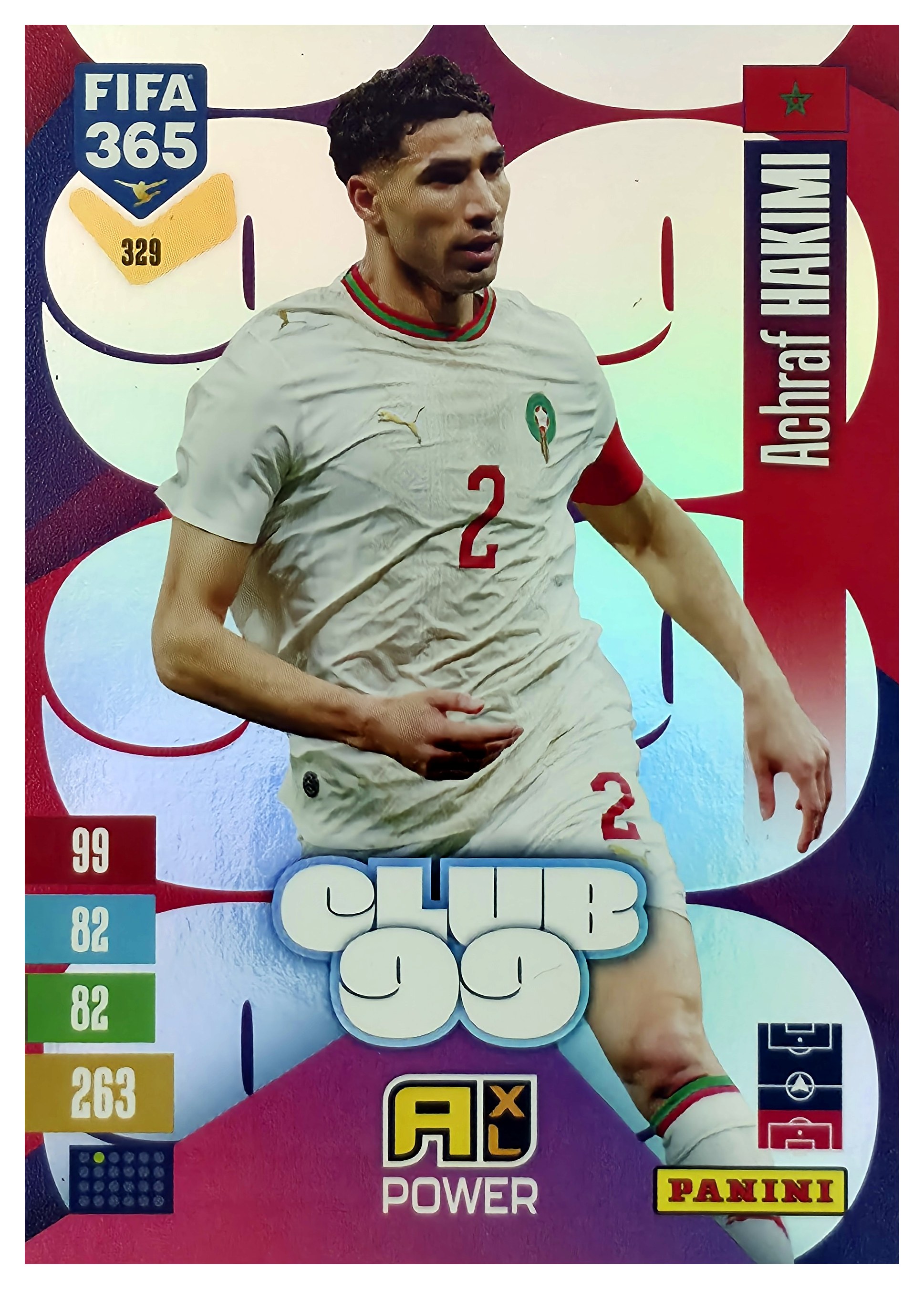 Achraf Hakimi - Panini Adrenalyn XL FIFA 365 Club 99 2026-27, Nr. 329 – Insert (Art.-Nr. SG110685)