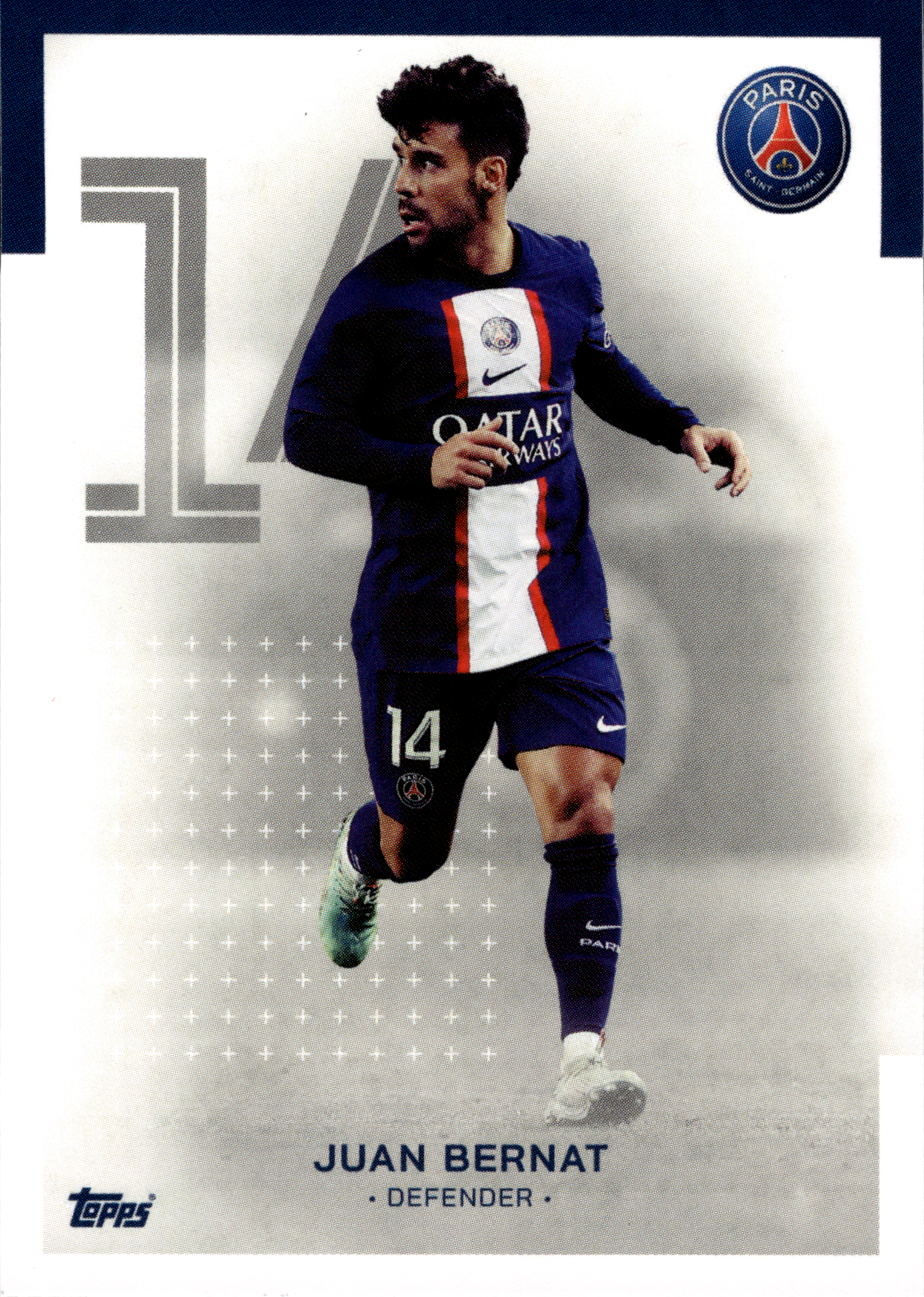 Juan Bernat - Topps Paris Saint-Germain Official Team Set 2023-24, Nr. 23 (Art.-Nr. SG102987)