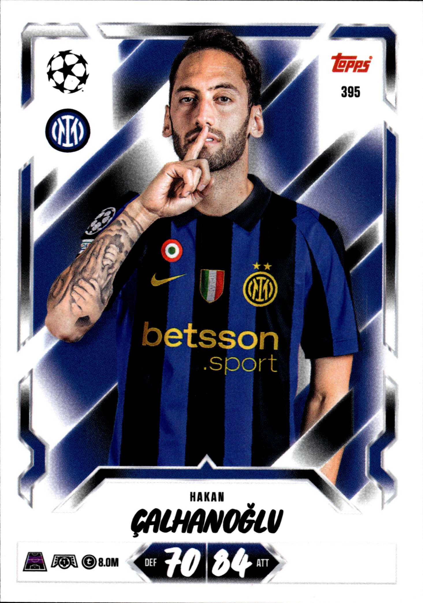 Hakan Çalhanoğlu - Topps Match Attax UEFA Club Competitions Base Set 2026-27, Nr. 395 (Art.-Nr. SG107277)