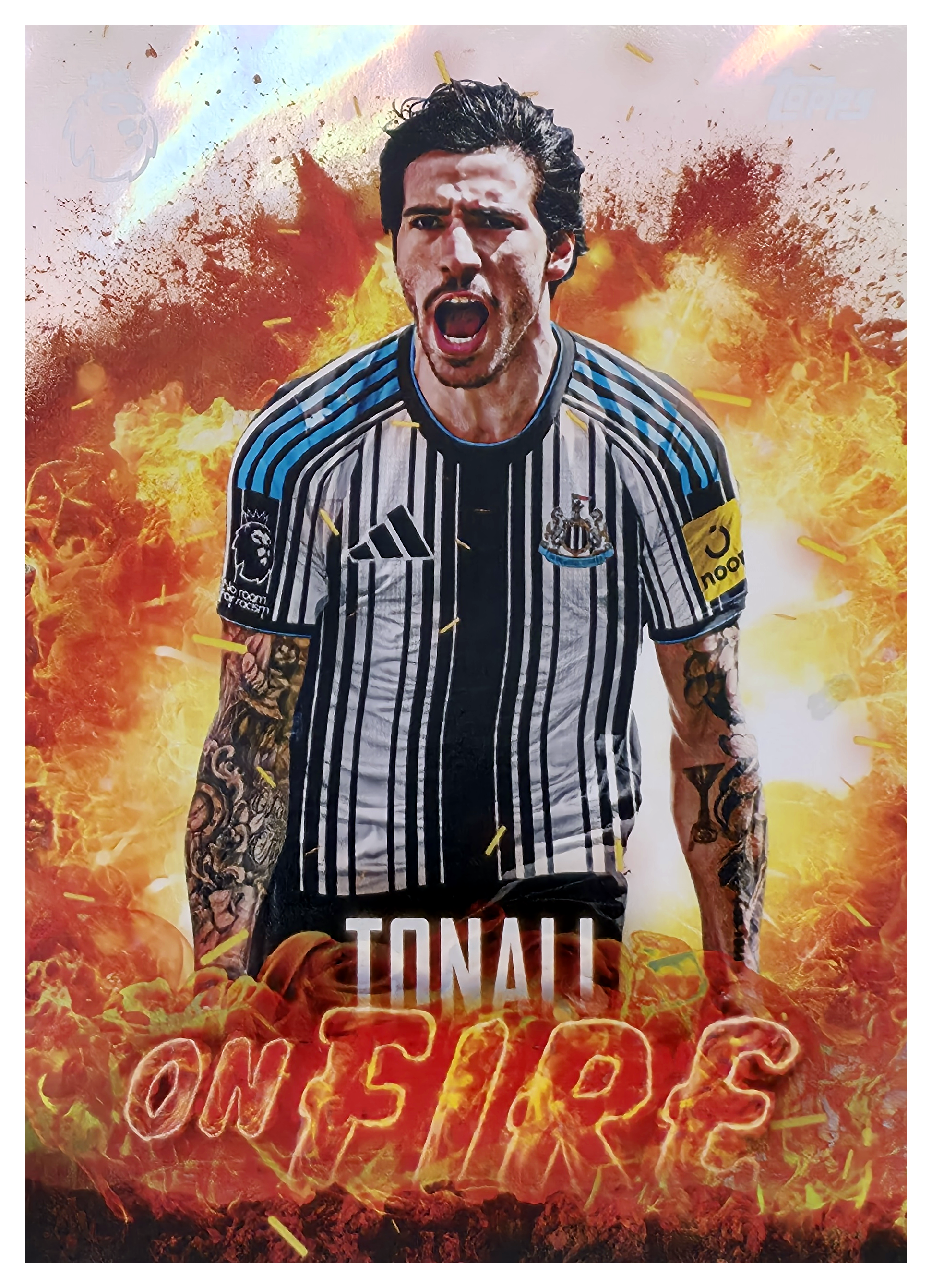 Sandro Tonali - Topps Flagship Premier League On Fire 2026-27, Nr. OF 3 – Insert (Art.-Nr. SG104818)