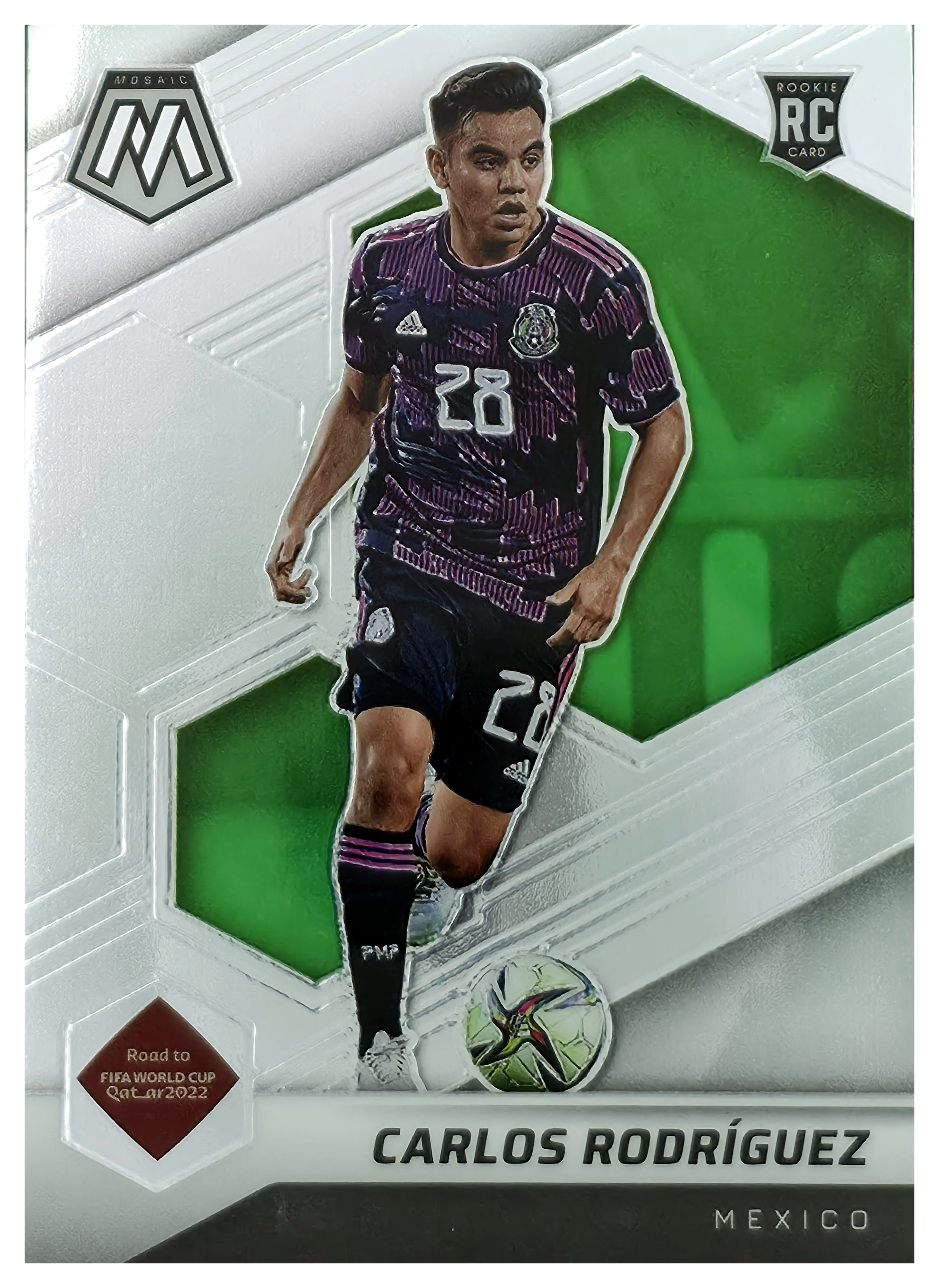 Carlos Rodríguez - Panini Mosaic FIFA Road to World Cup Base Set 2021-22, Nr. 24 – Rookie Card (Art.-Nr. SG105949)