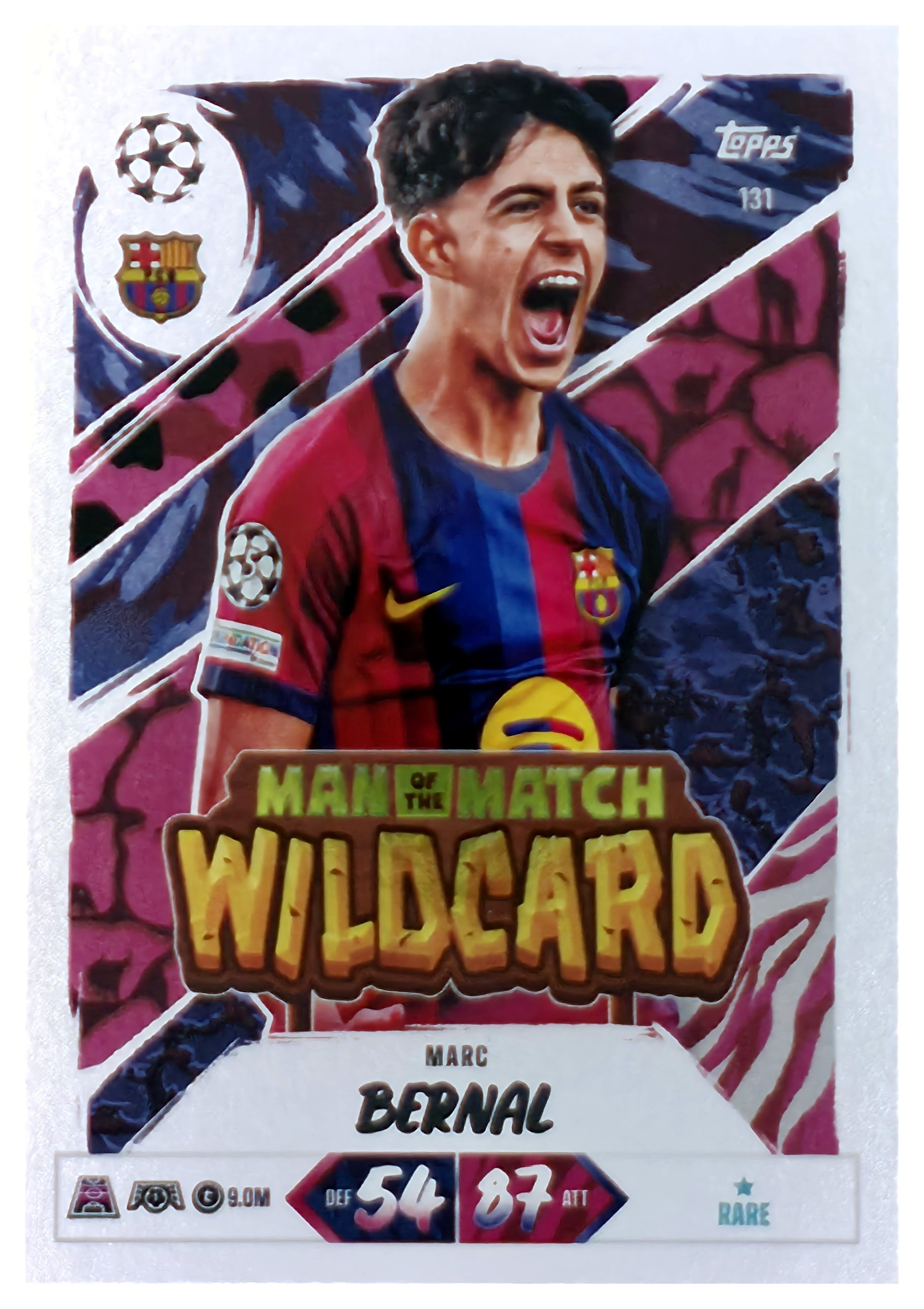 Marc Bernal - Topps Match Attax UEFA Club Competitions Man of the Match Wildcard 2026-27, Nr. 131 (Art.-Nr. SG107493)