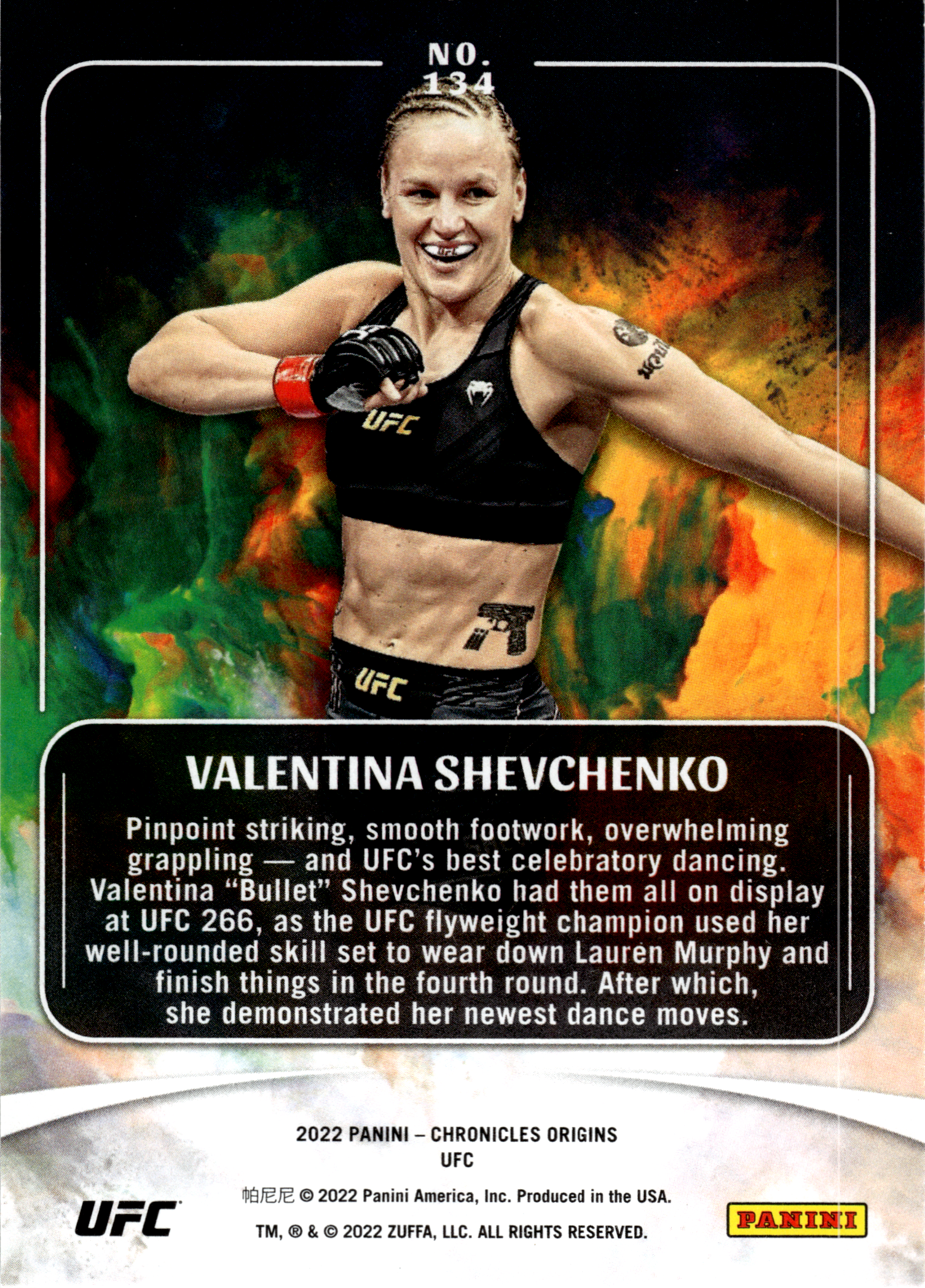 Valentina Shevchenko - Panini Chronicles UFC Origins 2022, Nr. 134 – Bronze