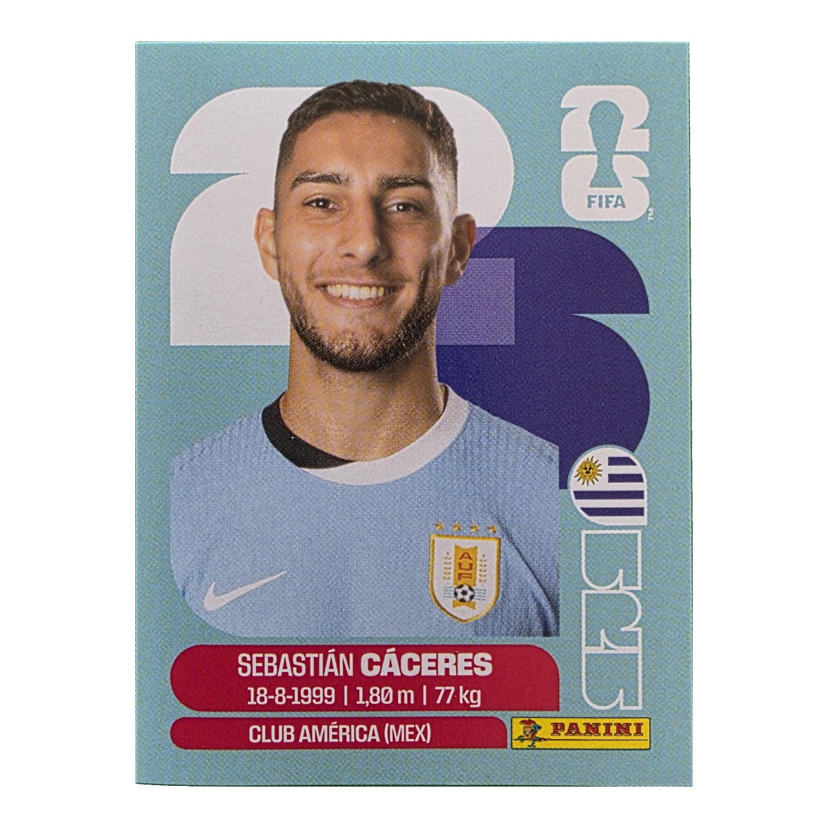 Sebastian Caceres - Uruguay, FIFA WM 2026, Nr. URU6