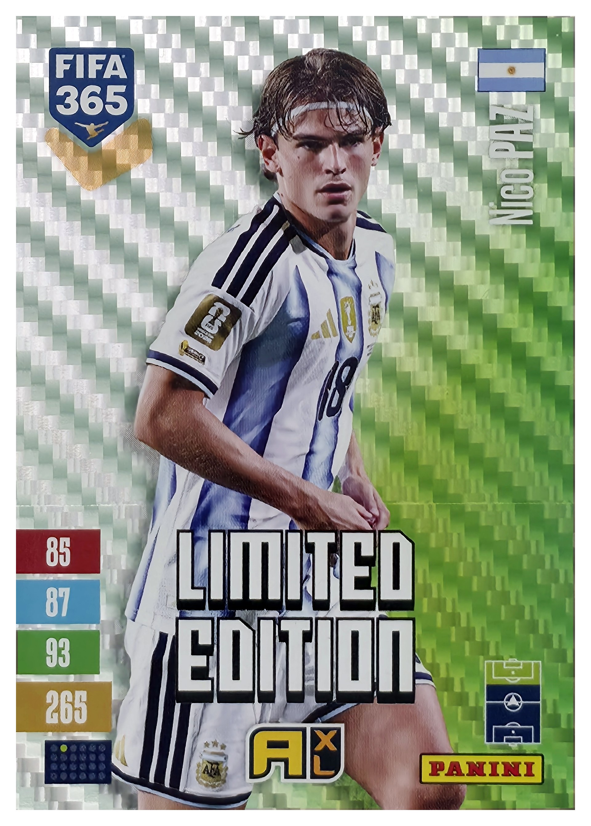 Nico Paz - Panini Adrenalyn XL FIFA 365 Limited Edition 2026-27 (Insert)