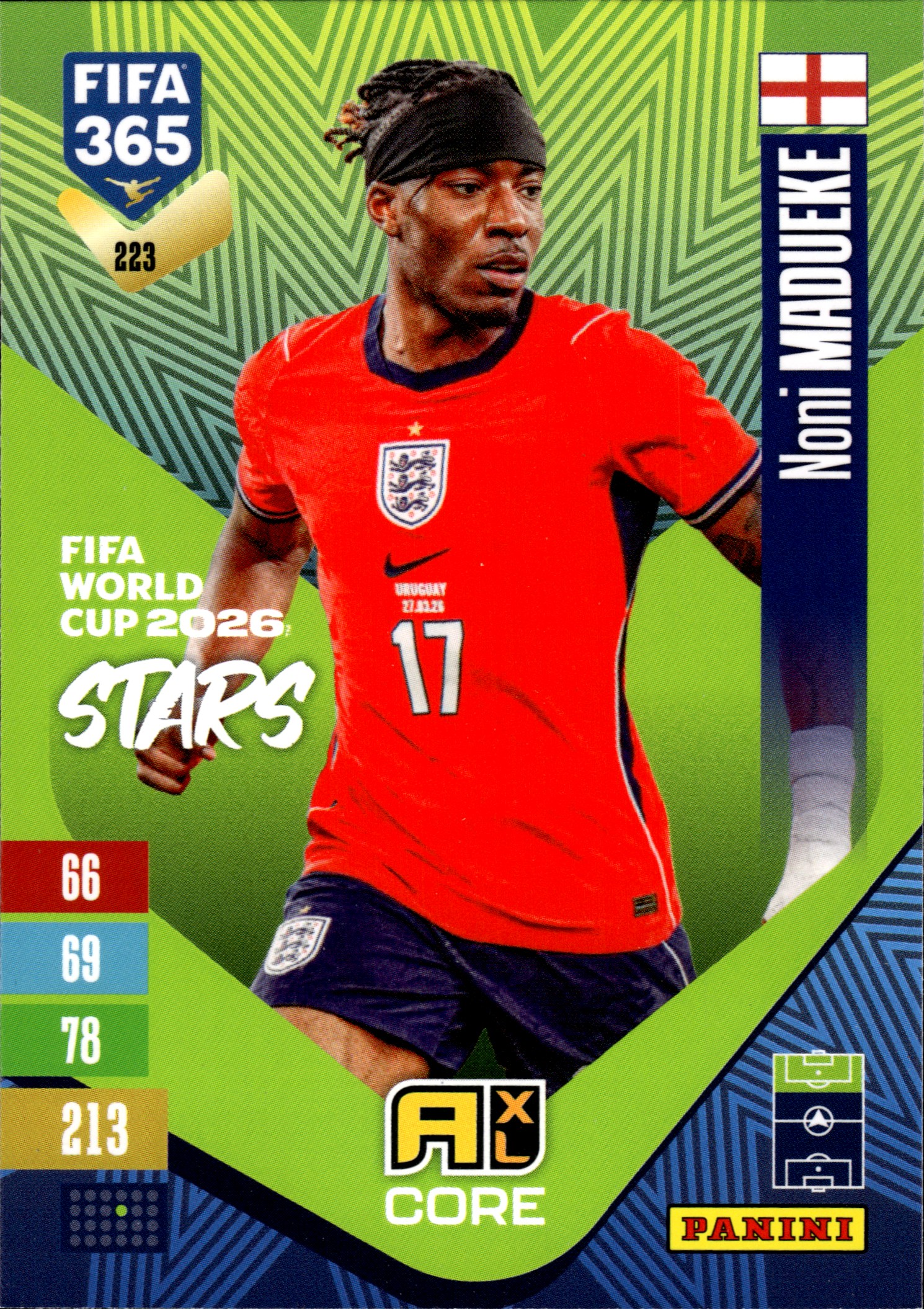 Noni Madueke - Panini Adrenalyn XL FIFA 365 FIFA World Cup 2026 Stars 2026-27, Nr. 223 (Art.-Nr. SG110302)