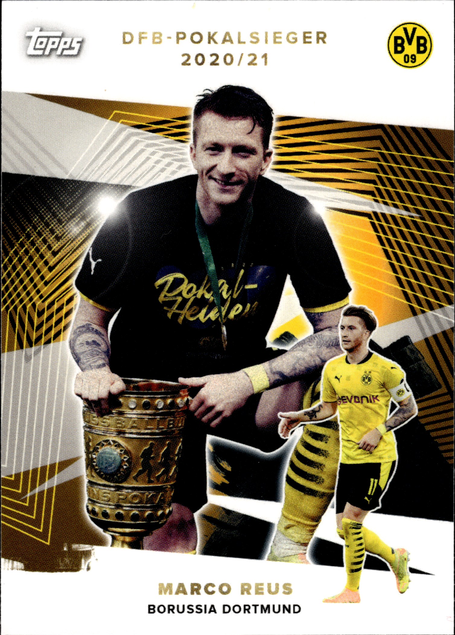Marco Reus - Topps Borussia Dortmund Team Set DFB-Pokalsieger 2021-22, Nr. CUP-5 – Insert (Art.-Nr. SG110020)