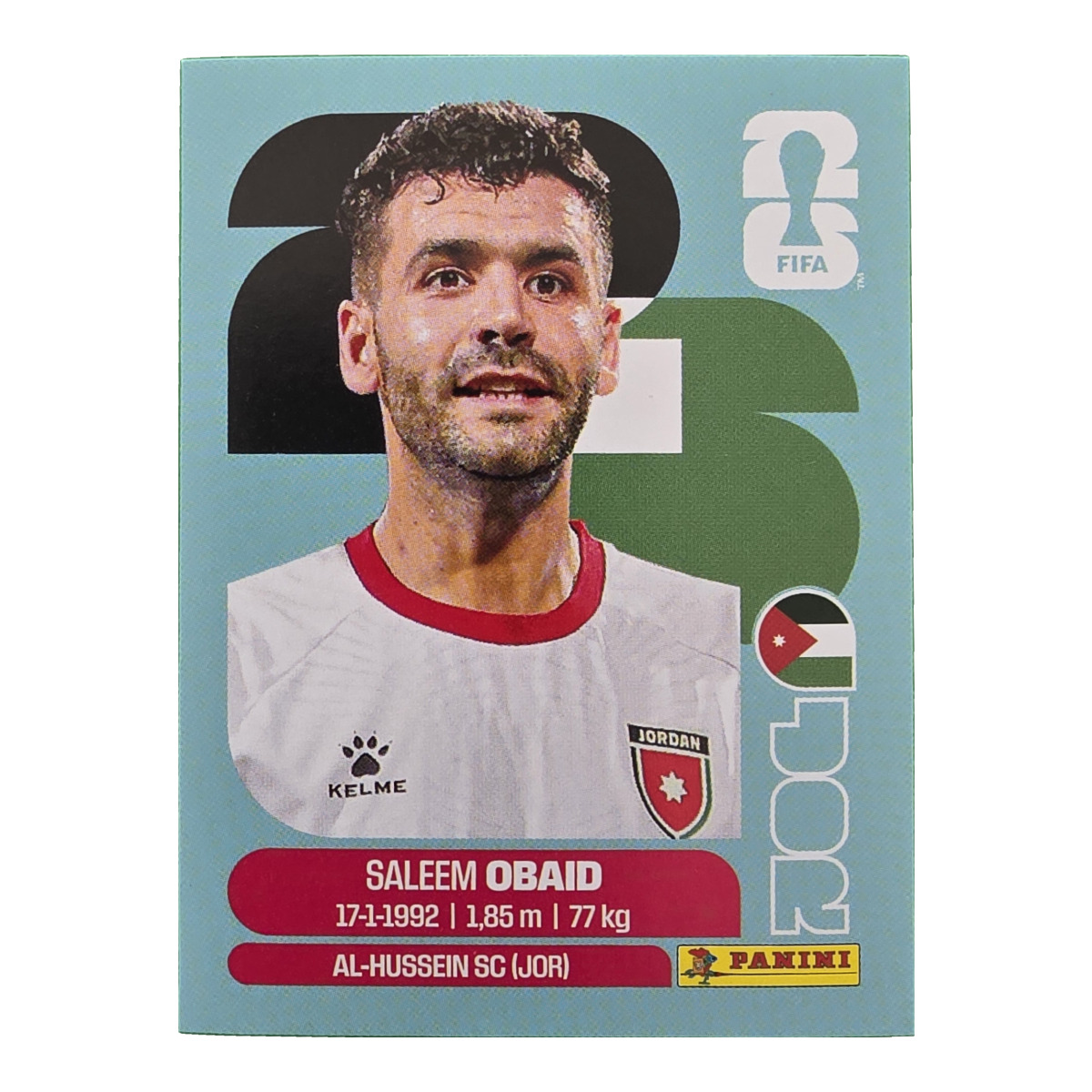 Saleem Obaid - Jordanien, FIFA WM 2026, Nr. JOR7