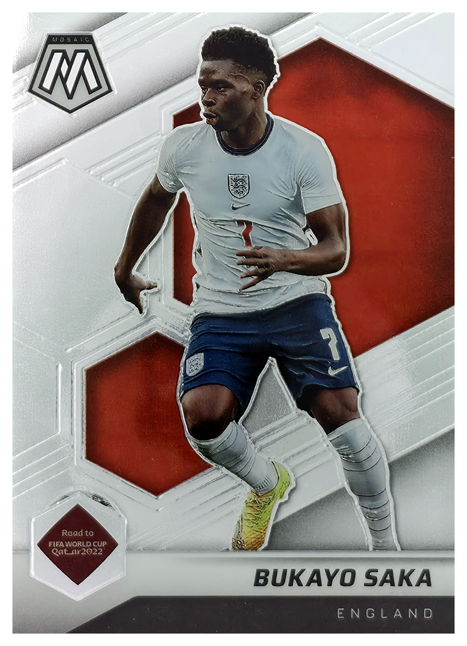 Bukayo Saka - Panini Mosaic FIFA Road to World Cup Base Set 2021-22, Nr. 40 (Art.-Nr. SG105916)