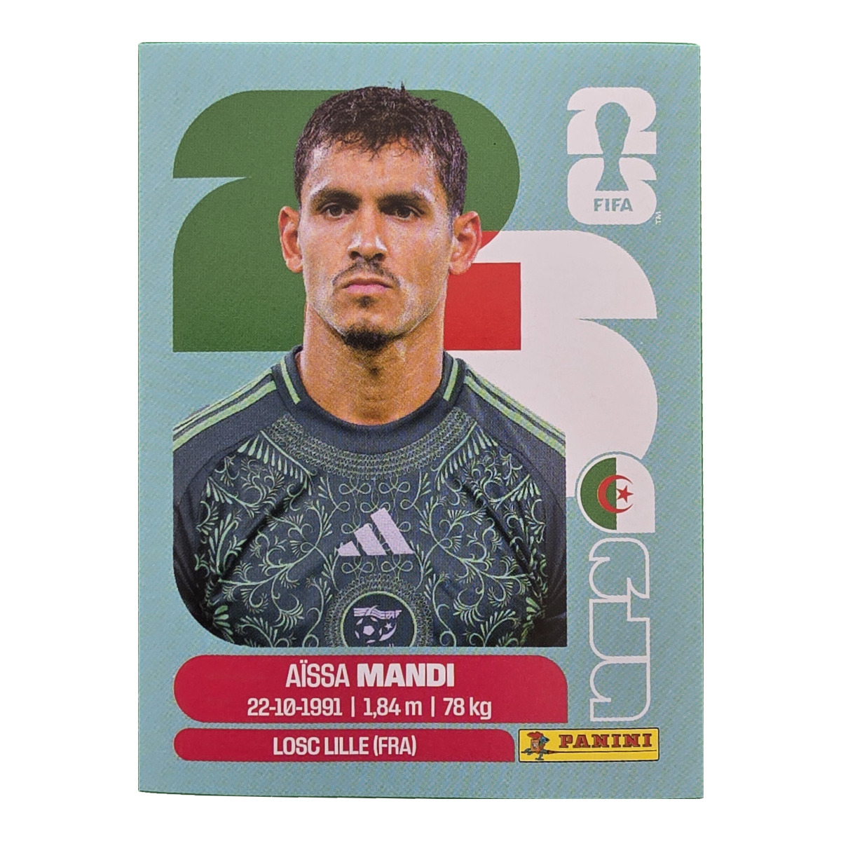 Aïssa Mandi - Algerien, FIFA WM 2026, Nr. ALG7